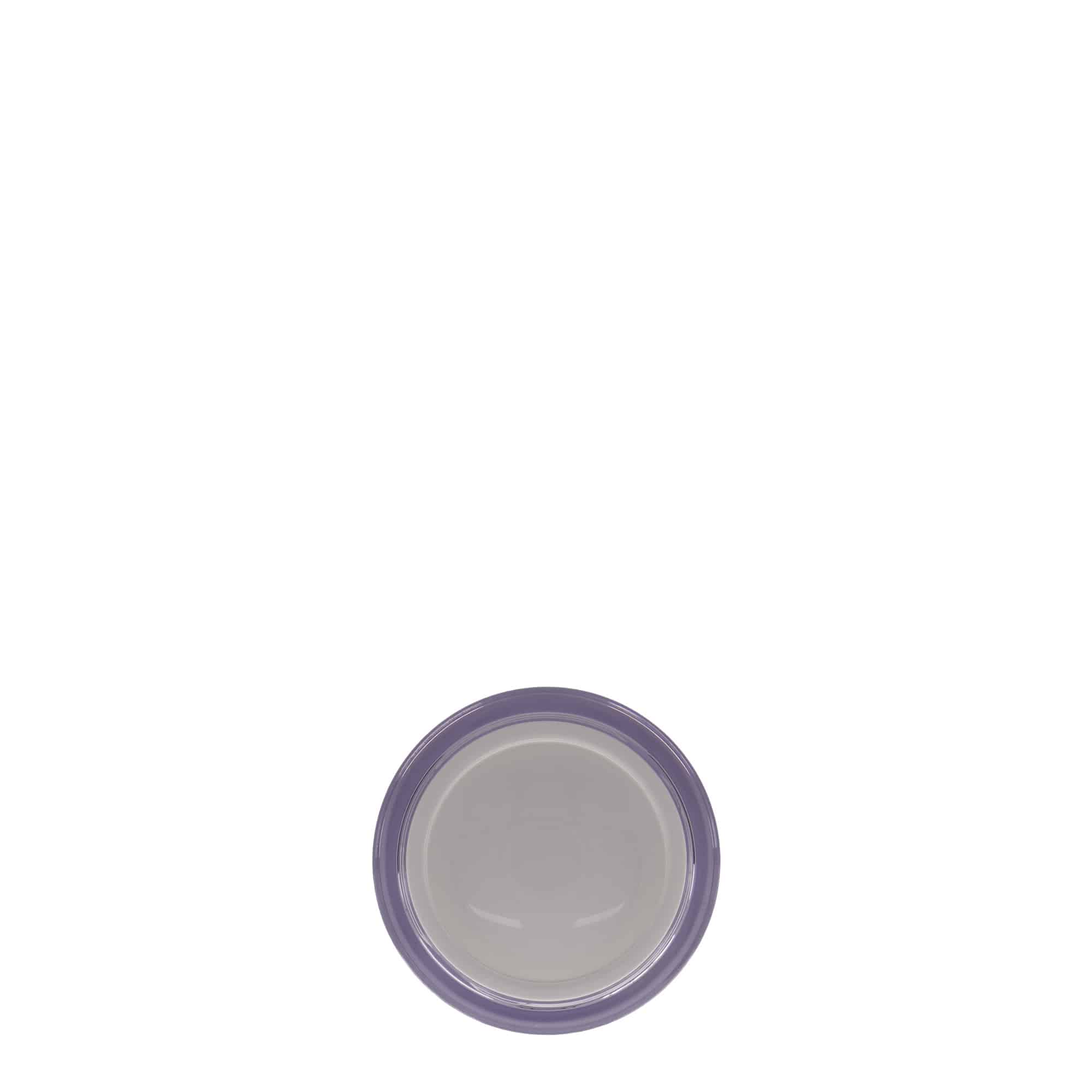 50 ml jar, SAN plastic, white, opening: screw cap 50 ml jar, SAN plastic, white, opening: screw cap