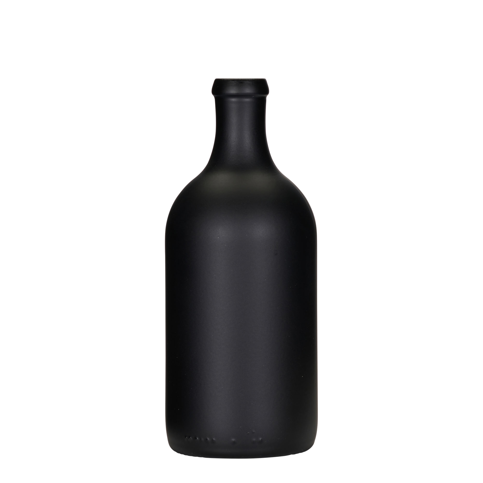 500 ml glass bottle 'Ginevra Leggera', black, opening: cork 500 ml glass bottle 'Ginevra Leggera', black, opening: cork