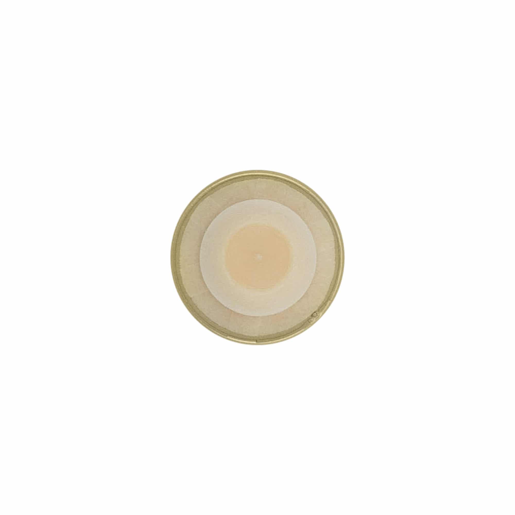 Handle cork 19 mm, plastic, gold, for opening: cork