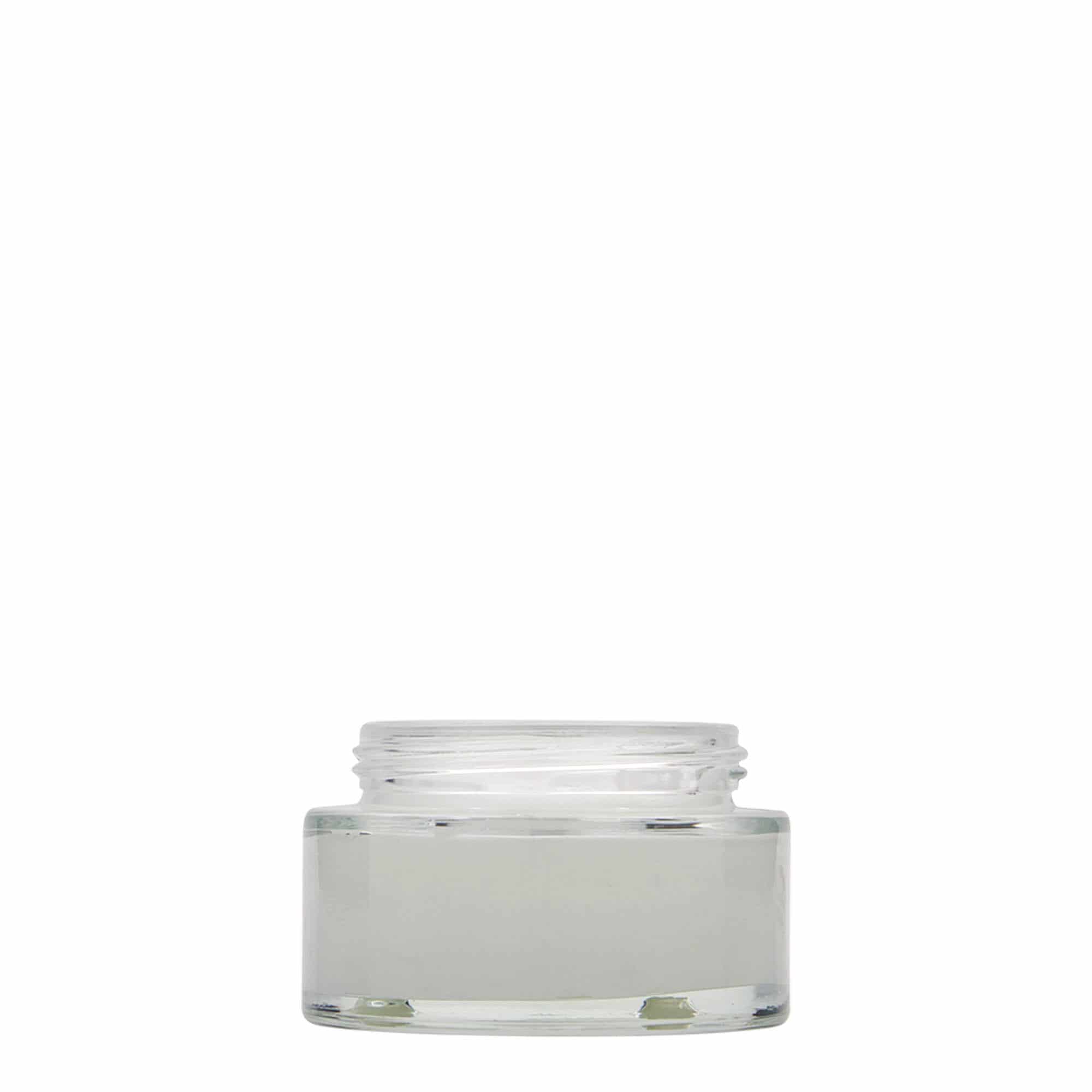 50 ml cosmetic jar 'Clear Edition', glass, closure: screw cap