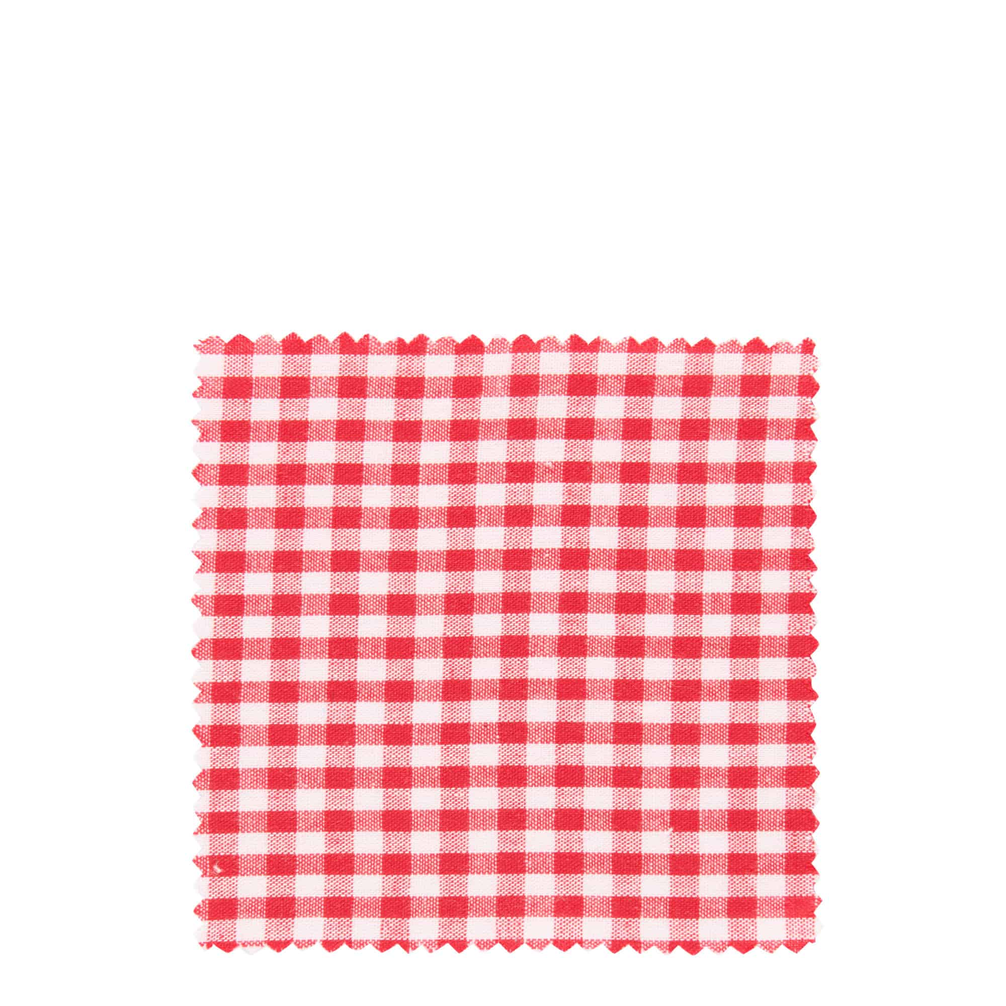 Checked fabric napkin 12x12, square, textile, red, opening: TO38-TO53