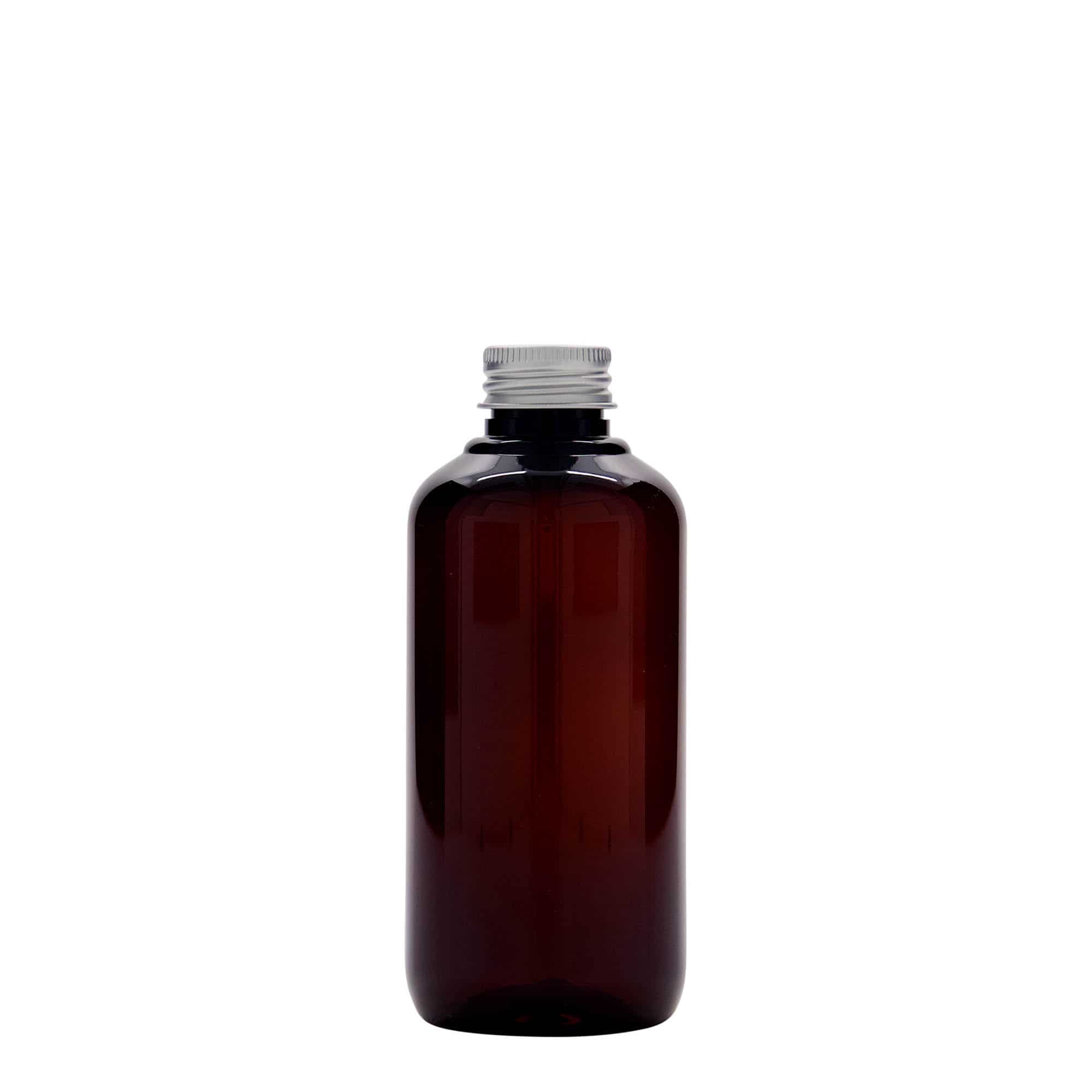 200 ml recycled plastic bottle 'Victor's Best', PCR, brown, closure: GPI 24/410