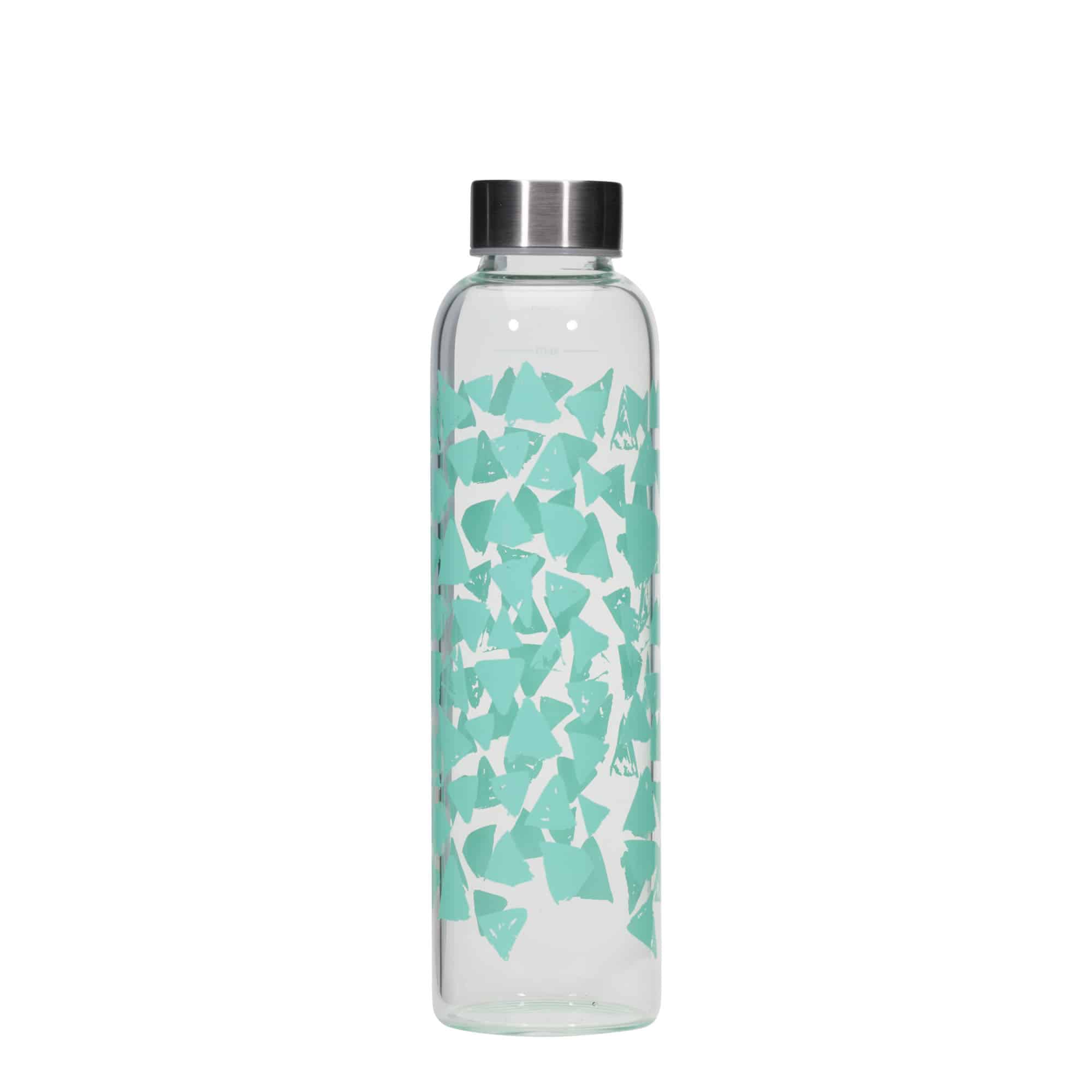 500 ml Drinking Bottle 'Perseus - Turquoise Triangles', Opening: Screw Cap
