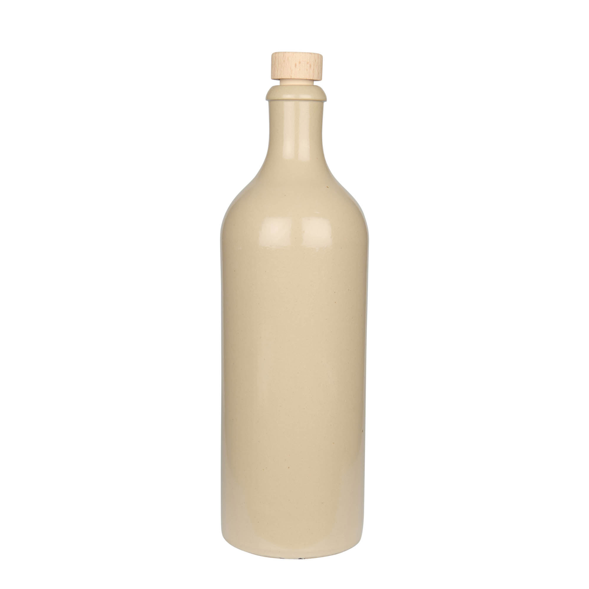 750 ml earthenware jug, stoneware, beige, opening: cork