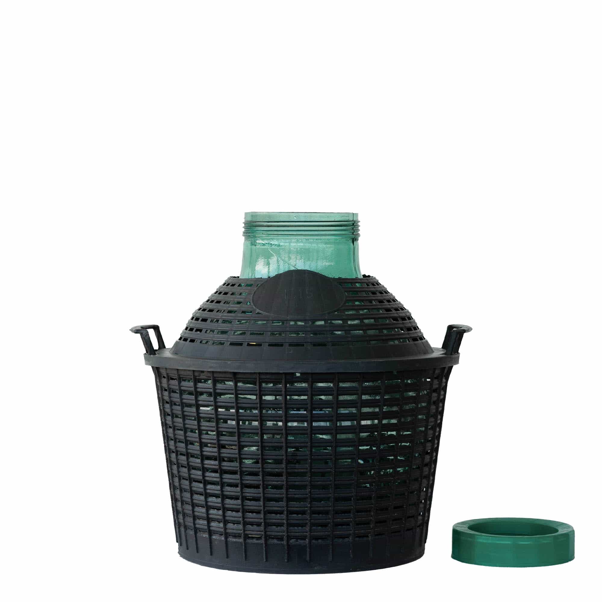 15 l wide-neck balloon bottle, glass, opening: screw cap