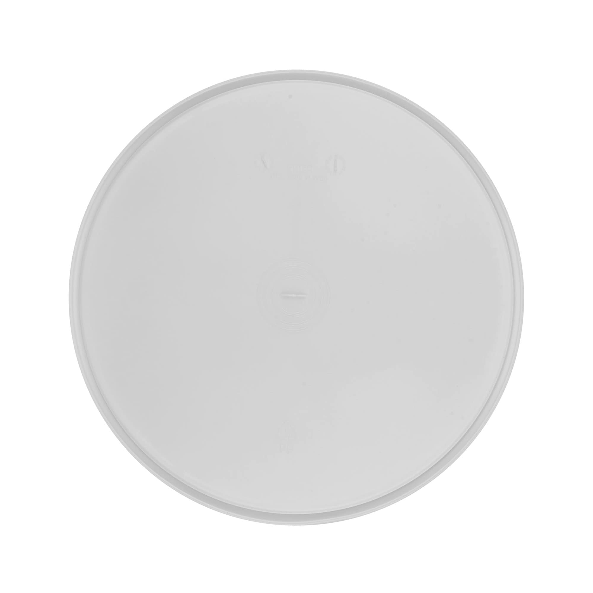 Lid for 20 l bucket, white PP plastic