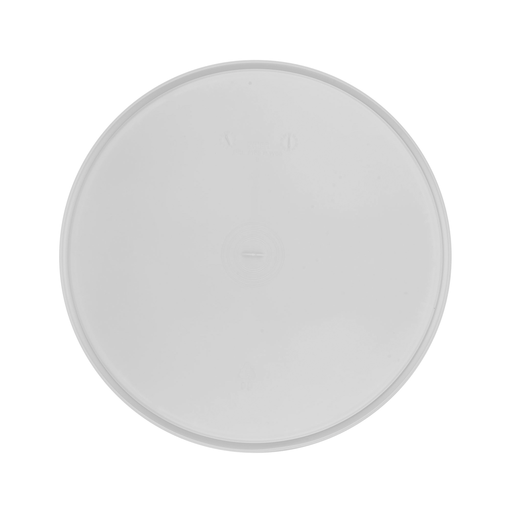 Lid for 20 l bucket, white PP plastic Lid for 20 l bucket, white PP plastic