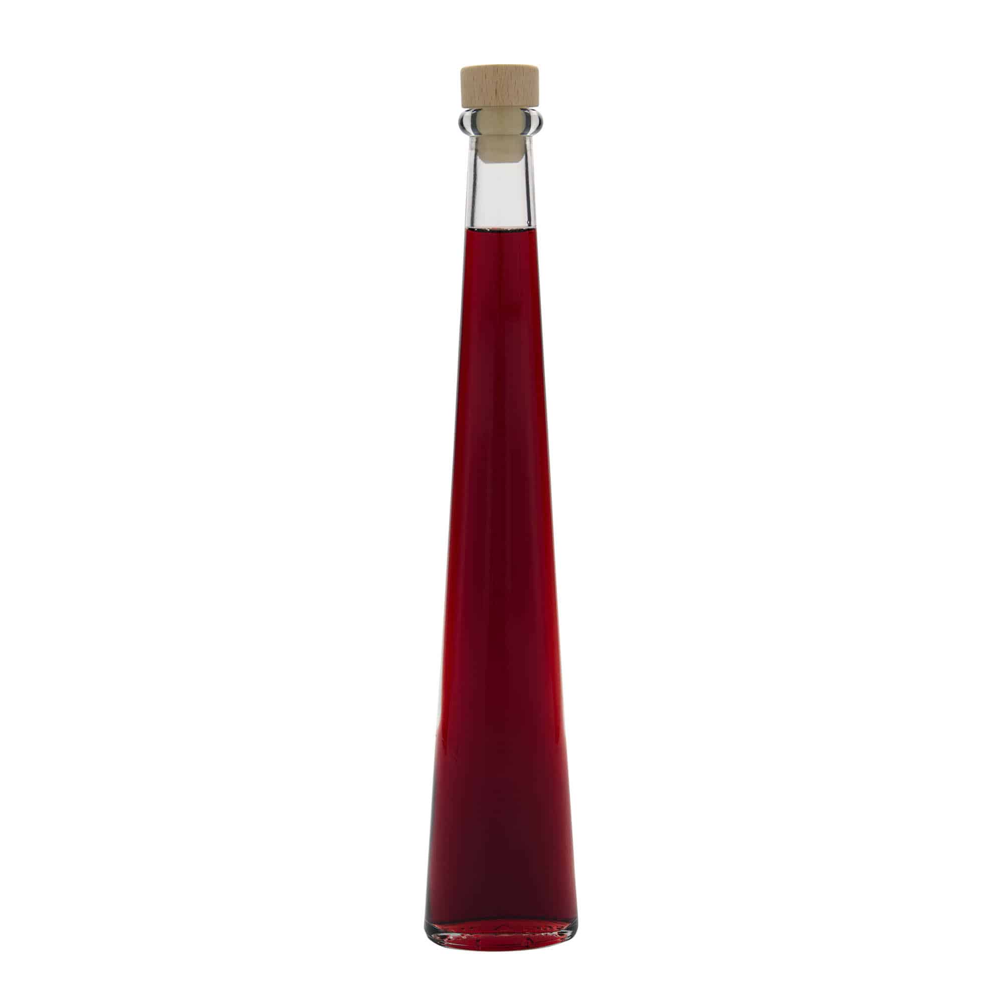 200 ml glass bottle 'Dama Ovale', oval, closure: cork