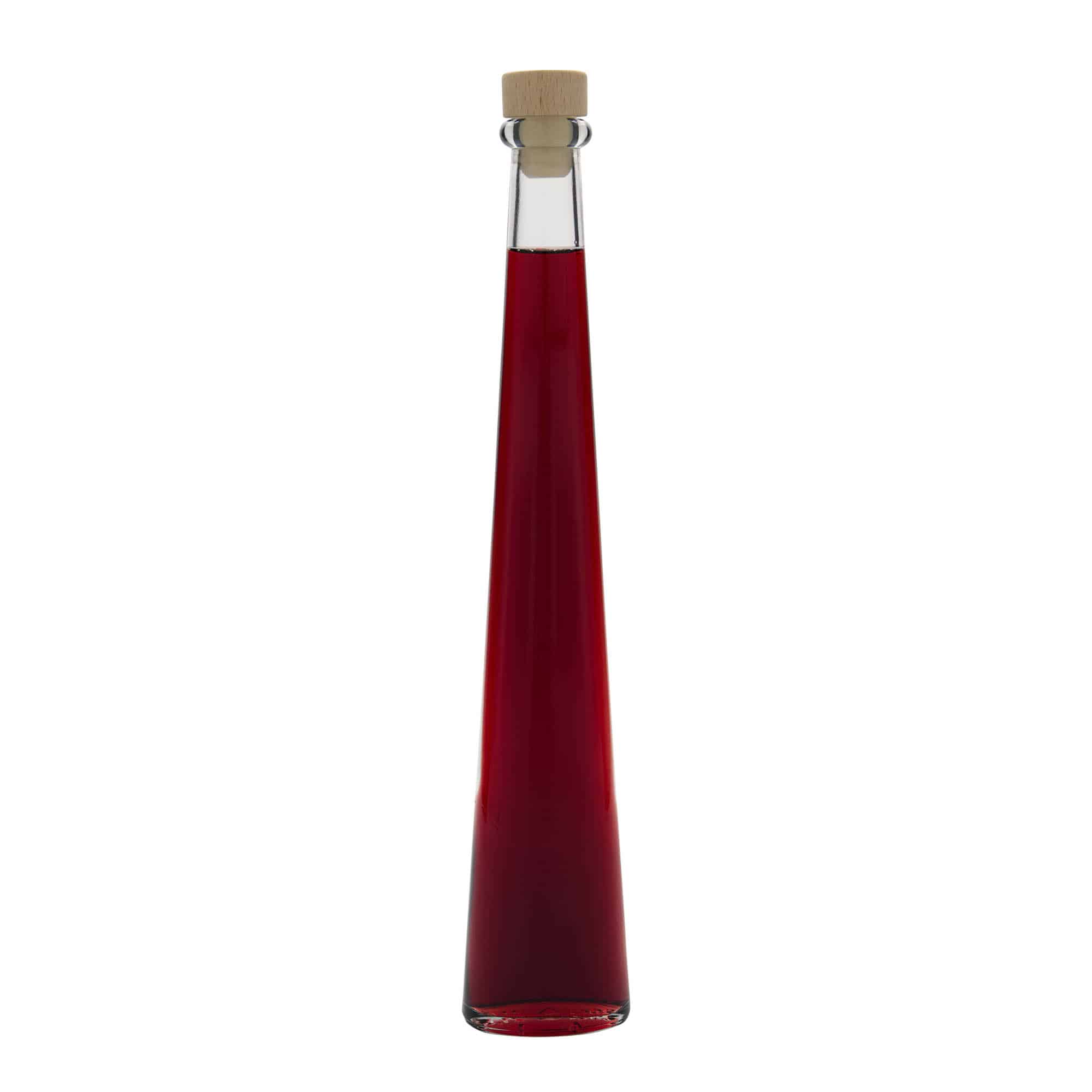200 ml glass bottle 'Dama Ovale', oval, opening: cork