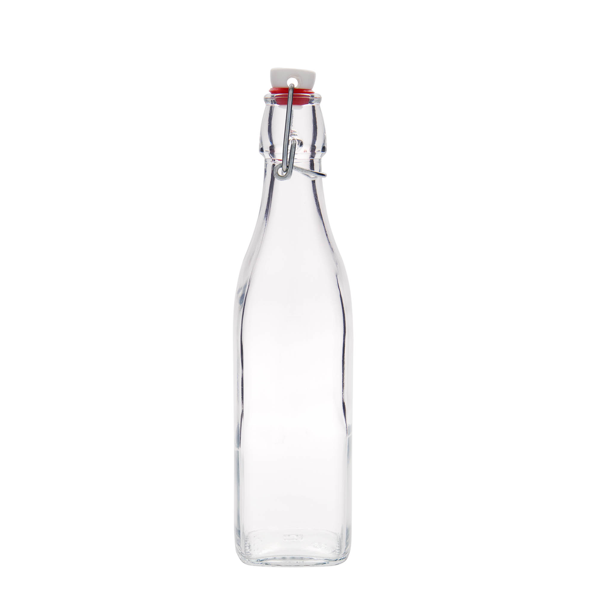 500 ml glass bottle ‘Swing, square, opening: swing top closure’
