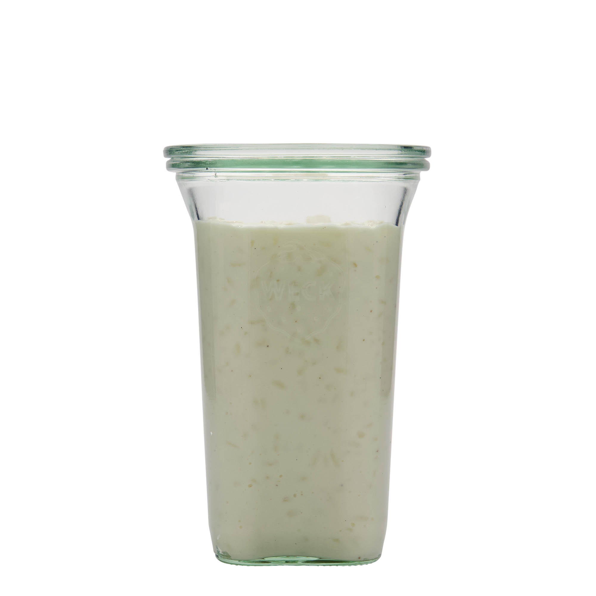795 ml WECK Quadro jar, square, opening: round rim