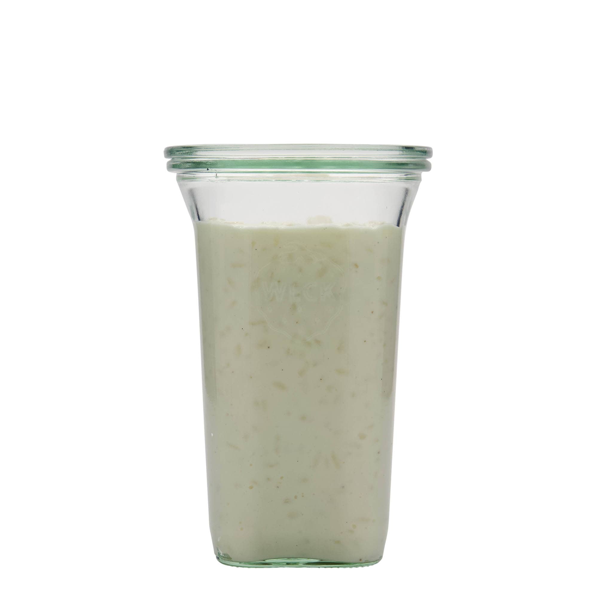 795 ml WECK Quadro jar, square, opening: round rim