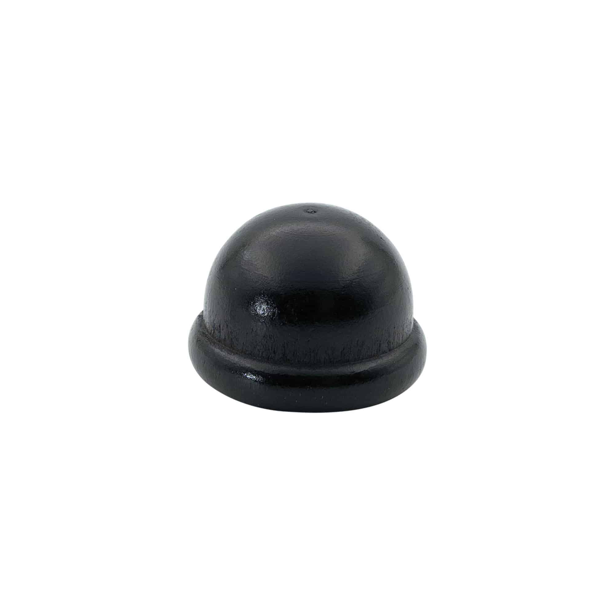 Handle cork 19 mm "Melon", wood/PE, black, for opening: cork