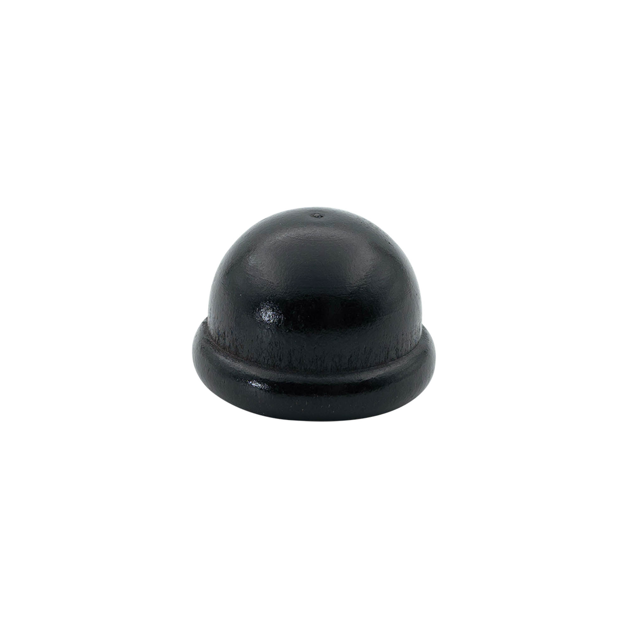 Handle cork 19 mm "Melon", wood/PE, black, for opening: cork Handle cork 19 mm "Melon", wood/PE, black, for opening: cork