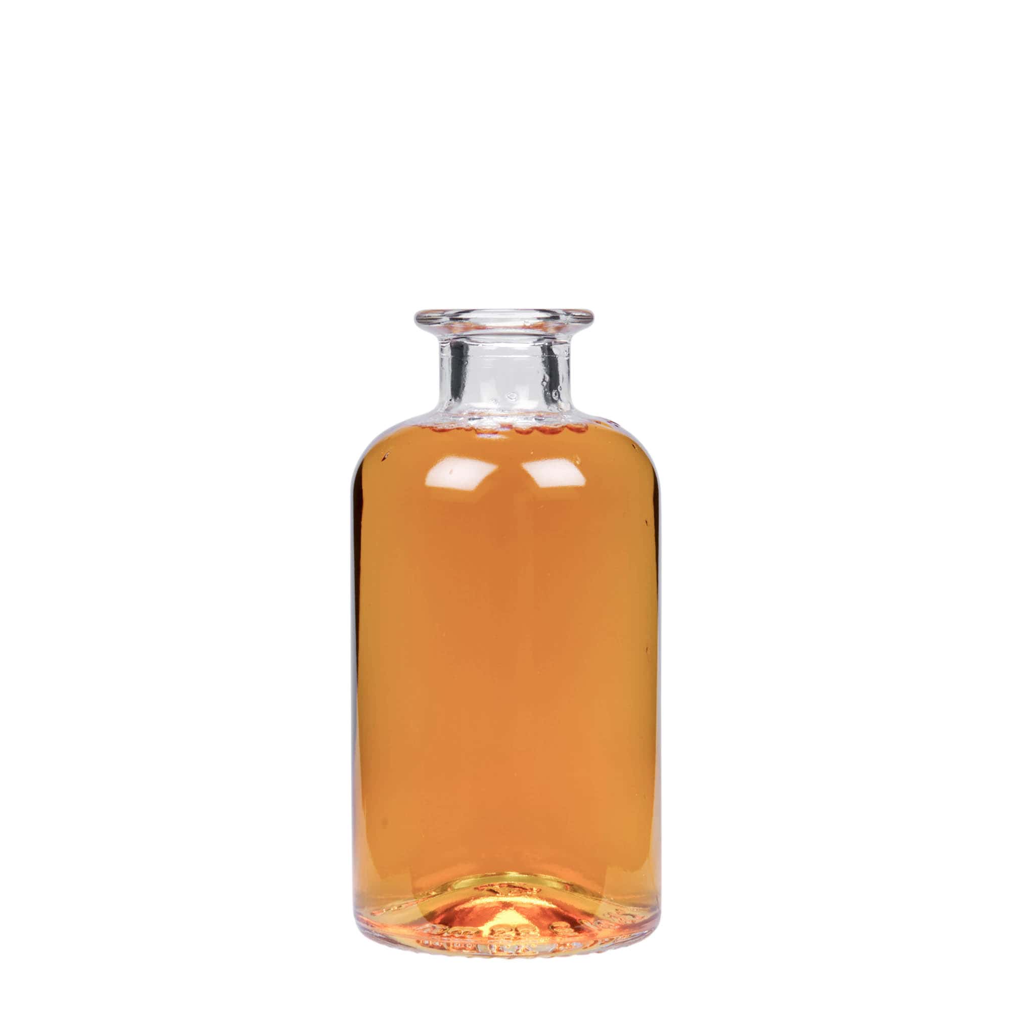 250 ml glass bottle apothecary, opening: cork
