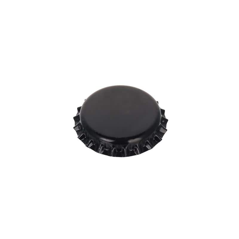 26 mm crown cap, metal, black