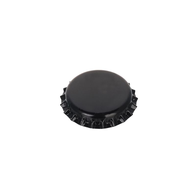 Crown caps 26 mm, metal, black Crown caps 26 mm, metal, black
