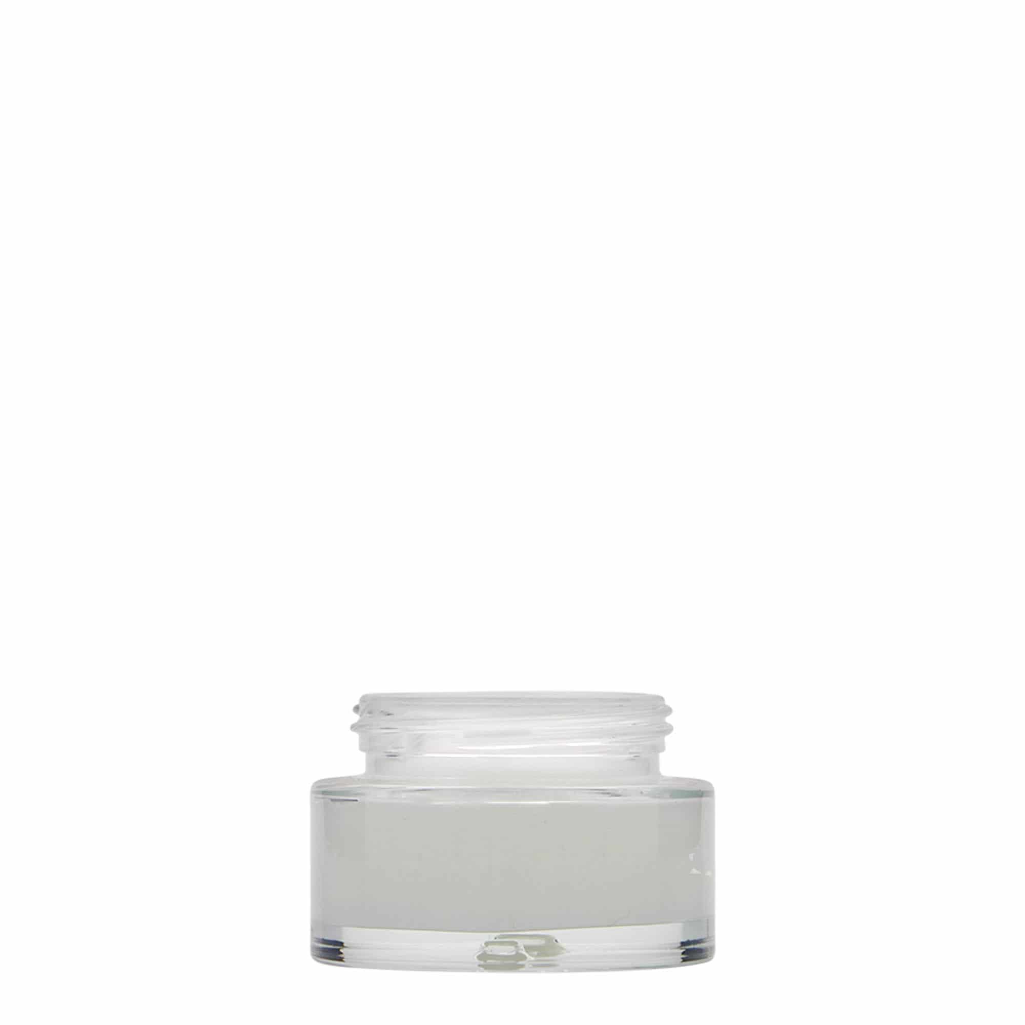30 ml jar 'Clear Edition', glass, opening: screw cap