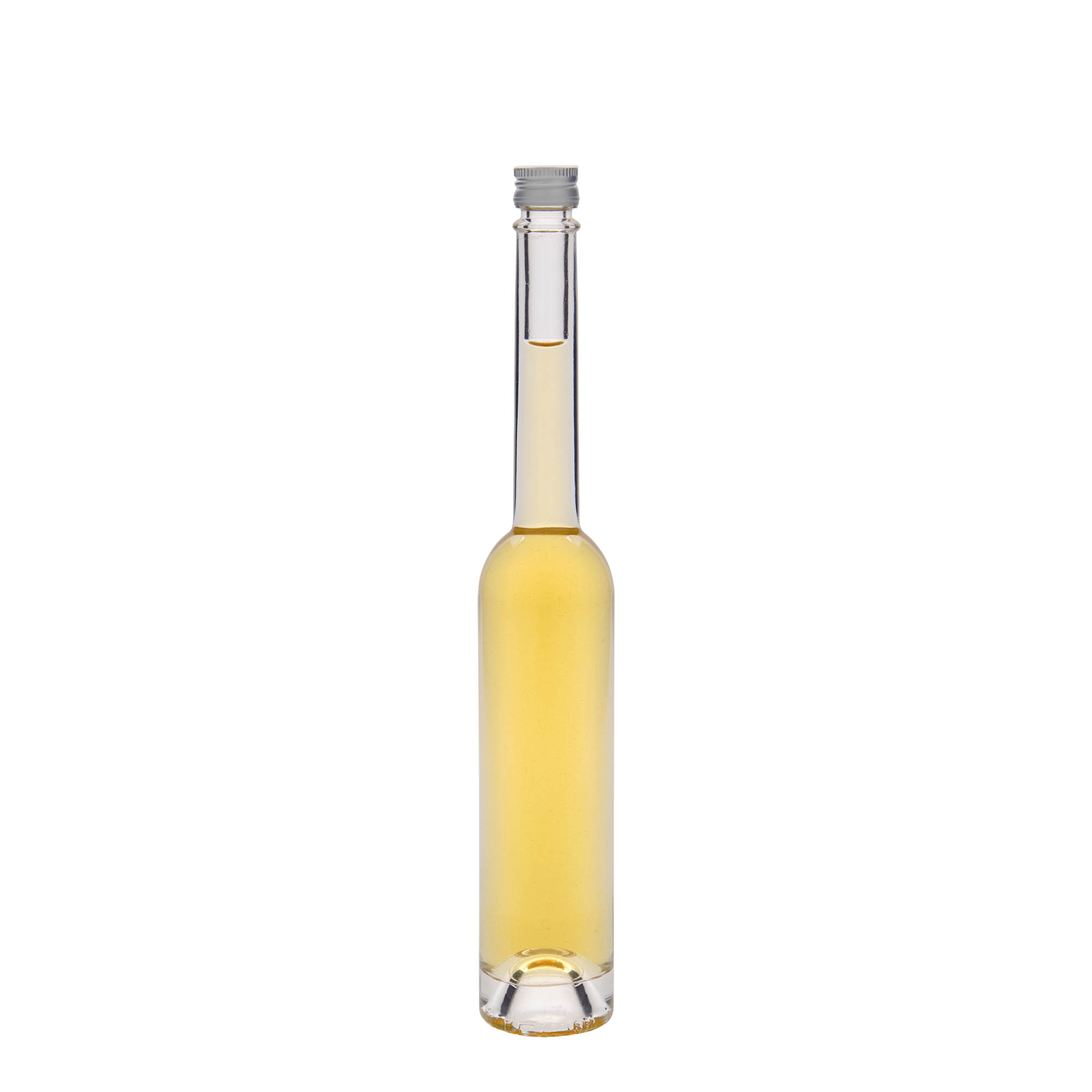100 ml glass bottle 'Platina', opening: PP 18 100 ml glass bottle 'Platina', opening: PP 18