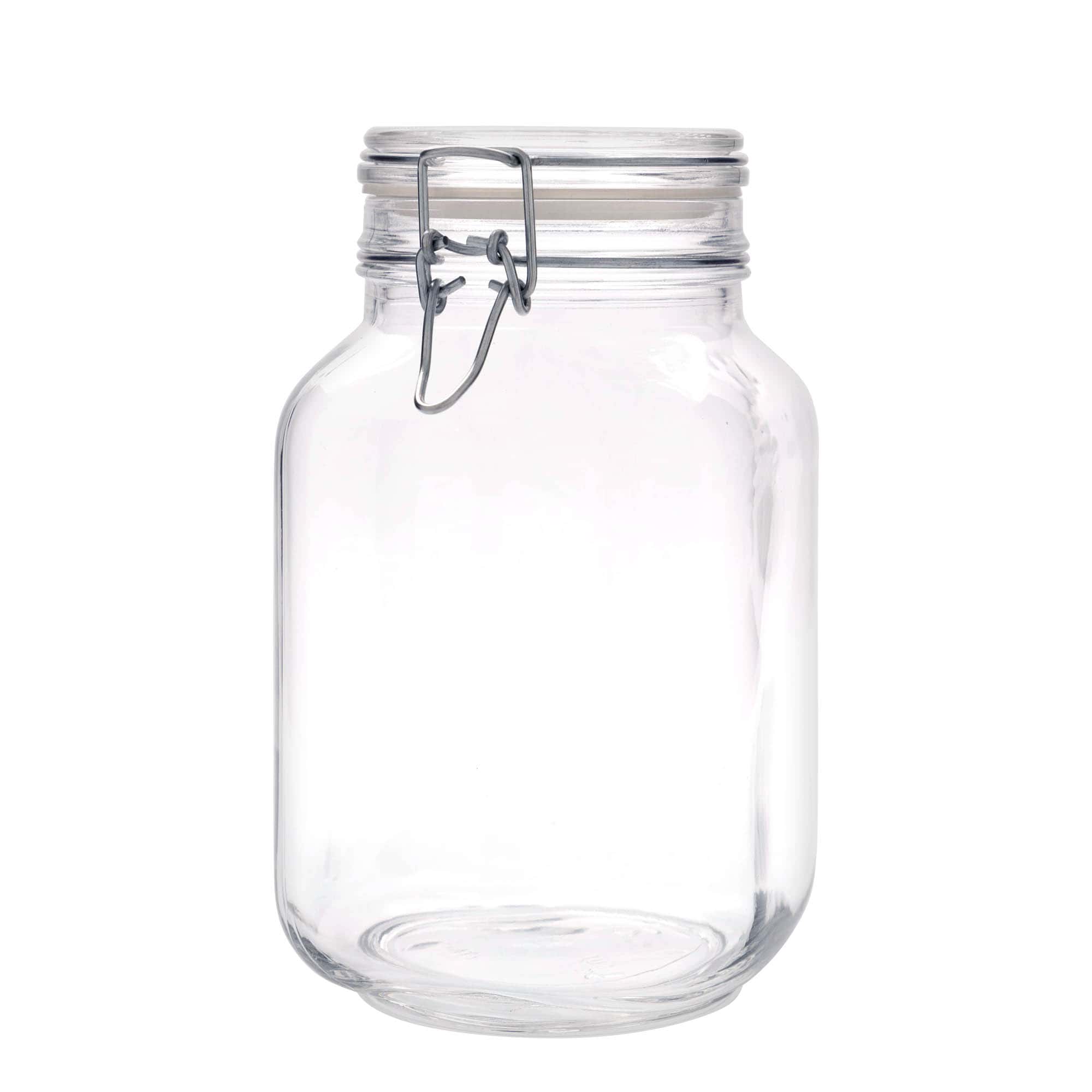 2,000 ml wire bail jar 'Fido', square, opening: wire bail closure 2,000 ml wire bail jar 'Fido', square, opening: wire bail closure