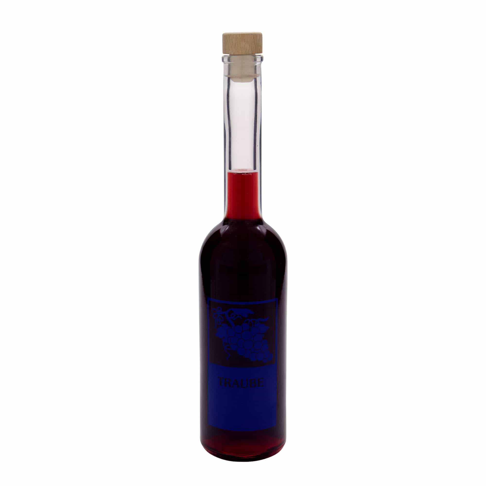 500 ml glass bottle 'Opera', motif: grape, opening: cork