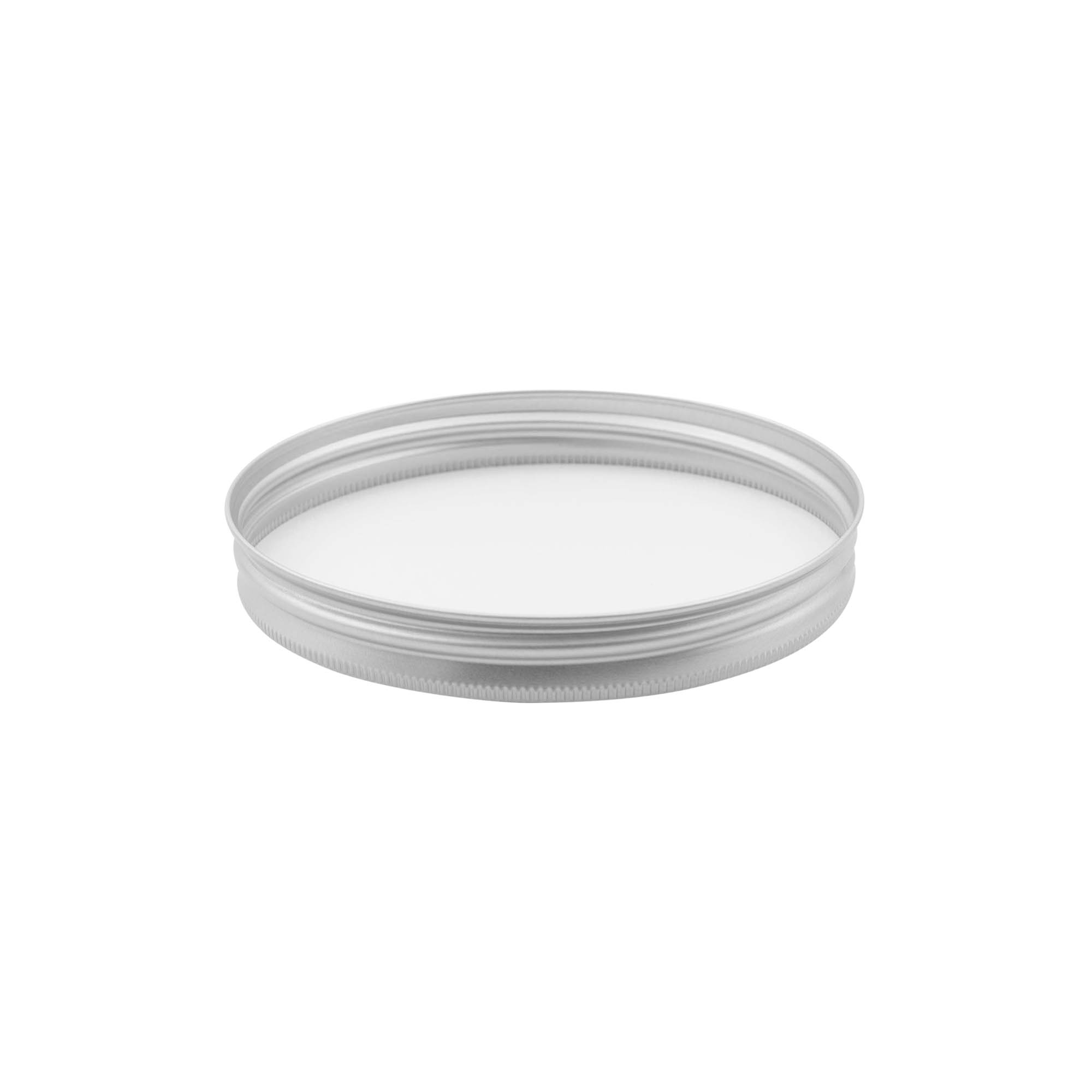 Screw cap, aluminium, silver, for opening: 100/400