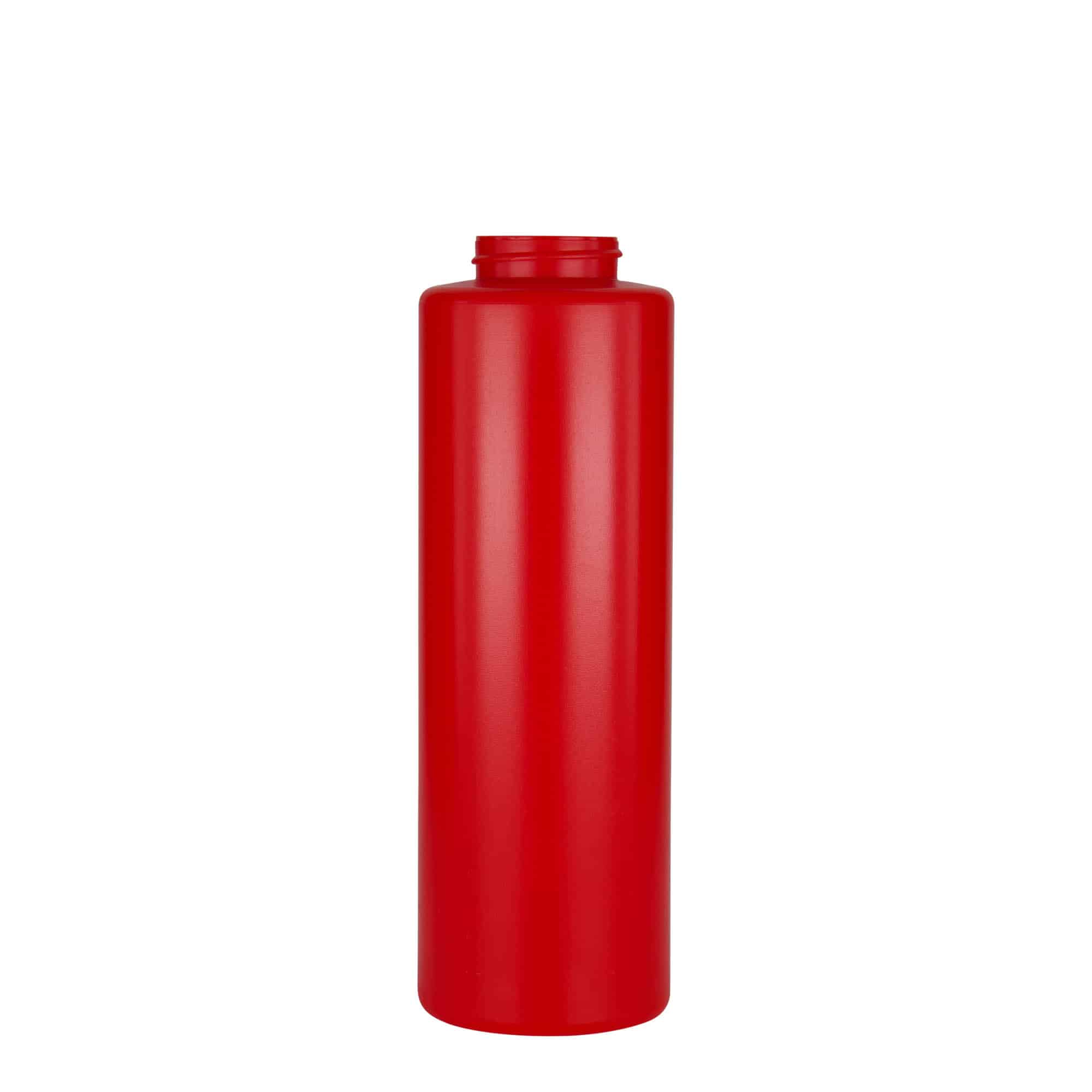 500 ml sauce bottle, LDPE plastic, red, opening: 38/400