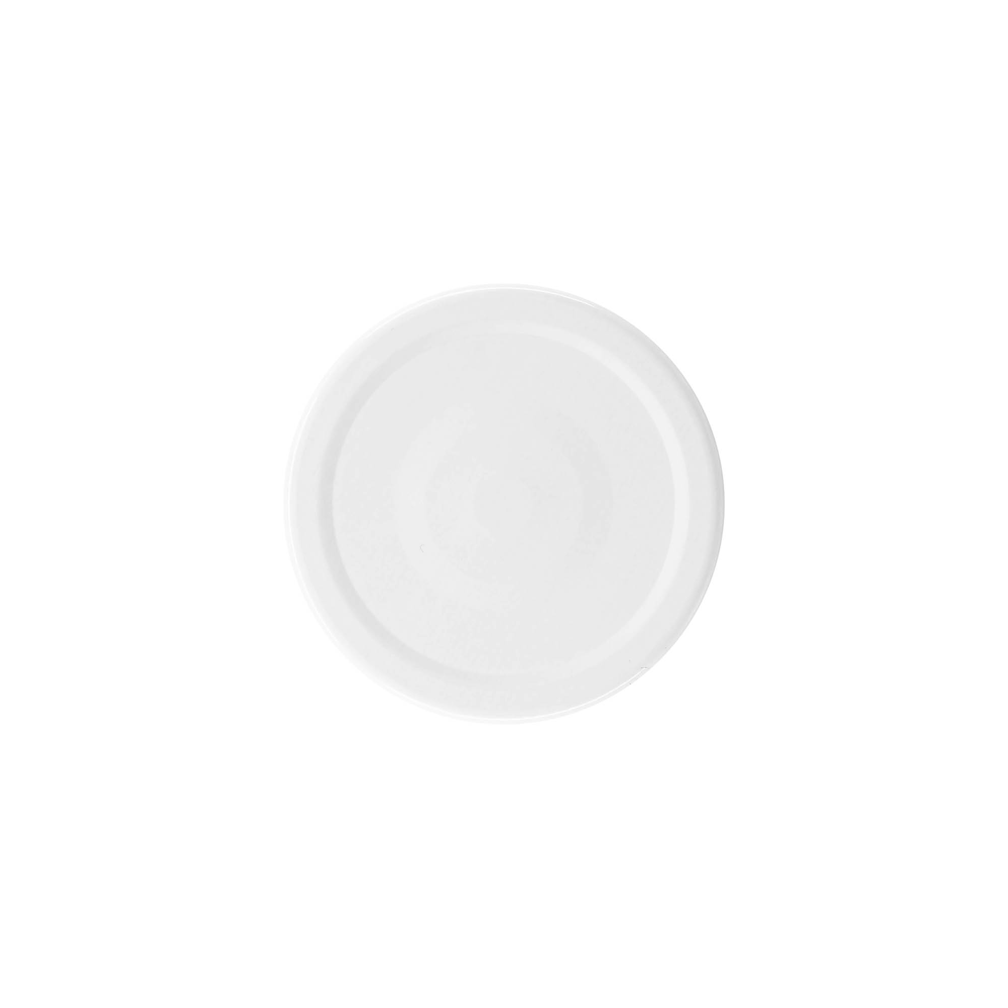 Deep twist-off cap, tinplate, white, for opening: Deep-TO 66 Deep twist-off cap, tinplate, white, for opening: Deep-TO 66