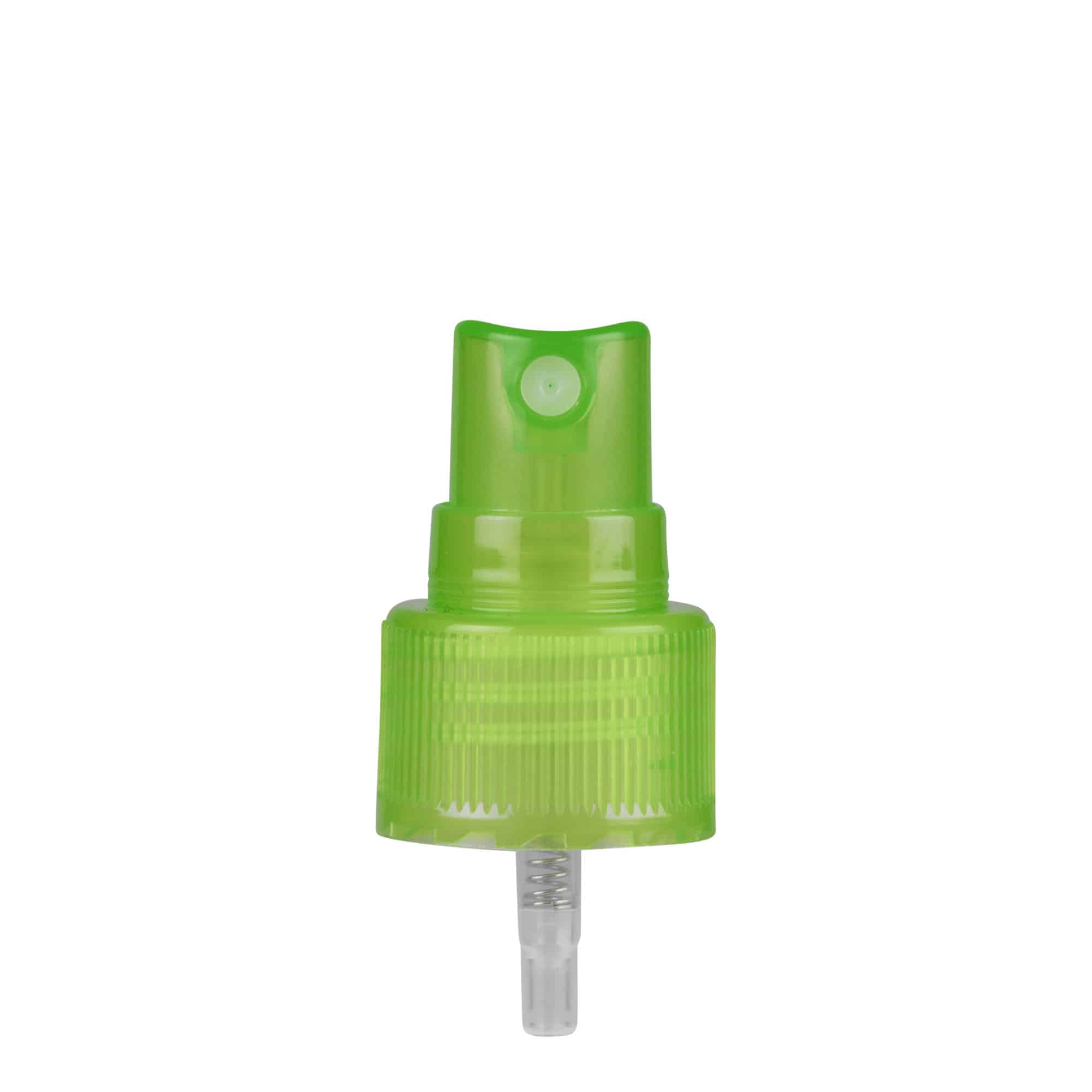 Screw cap spray atomiser, PP plastic, green, for opening: 24/410