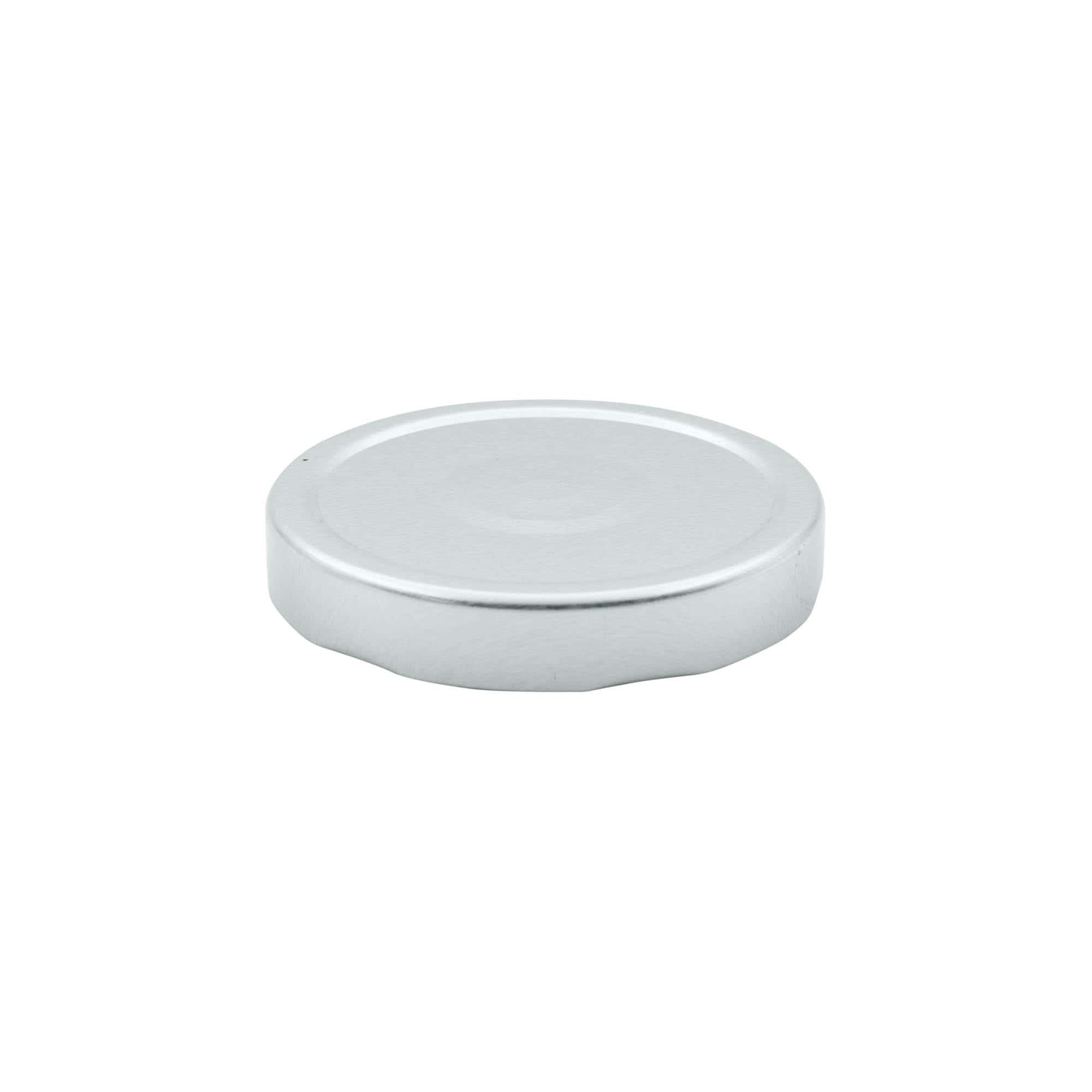Deep twist-off closure, tinplate, silver, for opening: Deep-TO 82