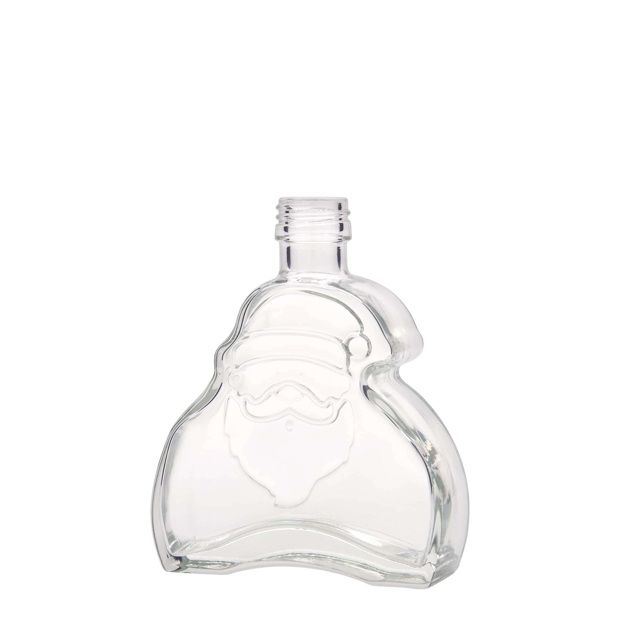 200 ml glass bottle 'Santa Claus', opening: PP 28 200 ml glass bottle 'Santa Claus', opening: PP 28