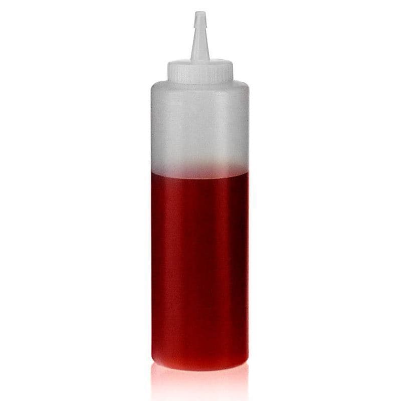 500 ml condiment bottle, LDPE plastic, natural, closure: GPI 38/400
