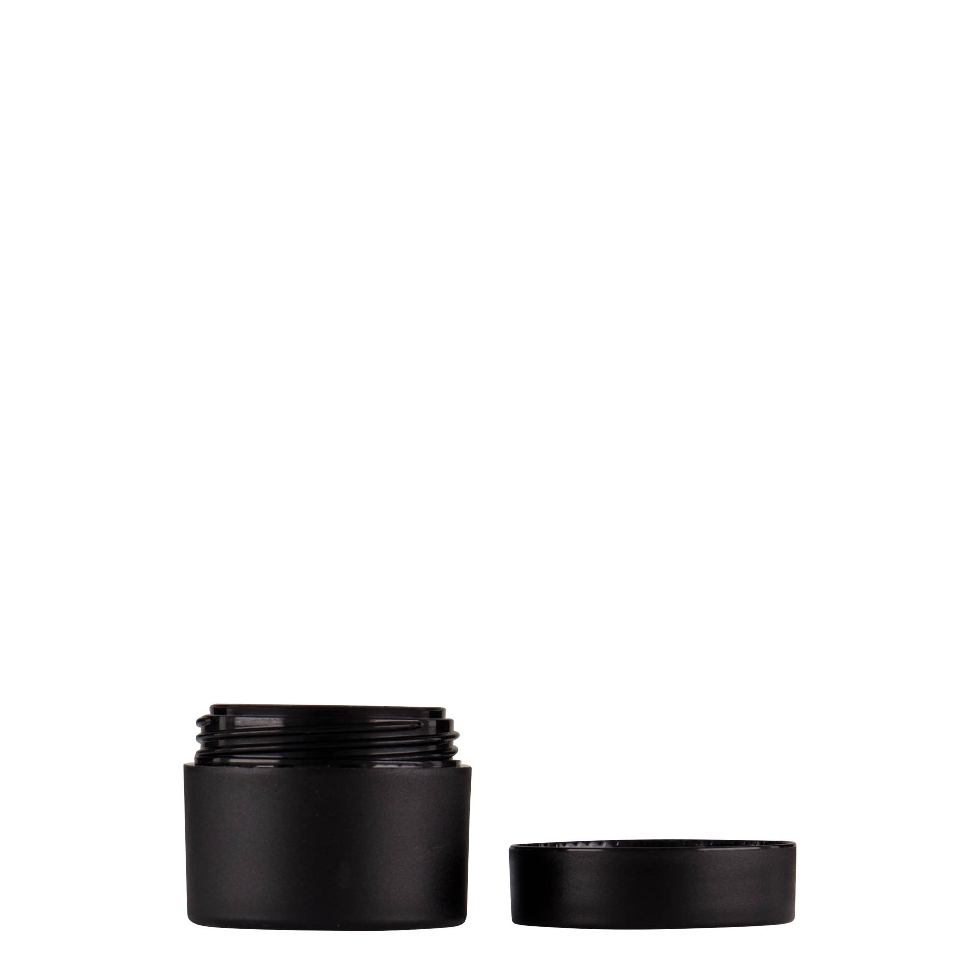 5 ml plastic jar 'Antonella', PP, black, opening: screw cap 5 ml plastic jar 'Antonella', PP, black, opening: screw cap