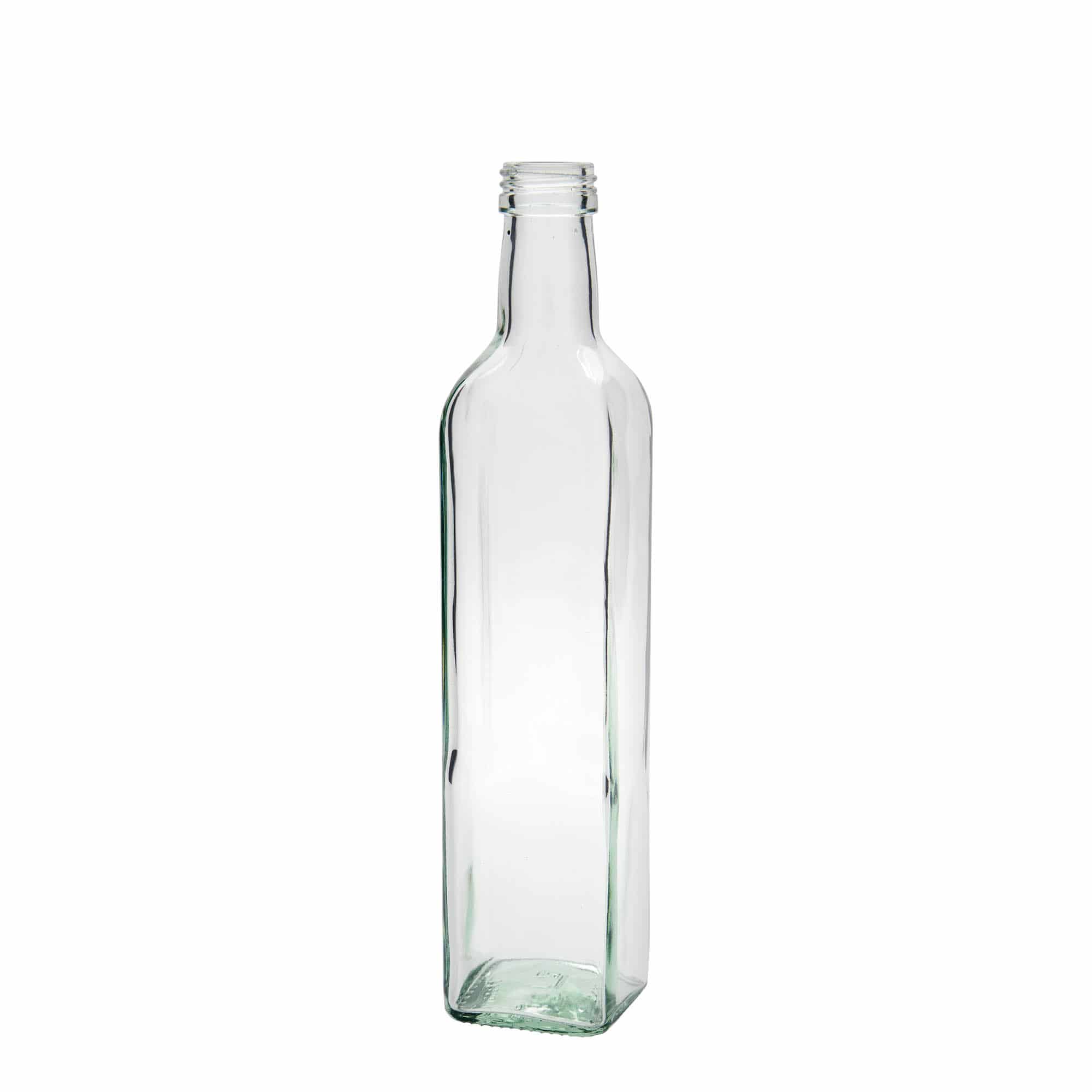 500 ml glass bottle 'Marasca', square, closure: PP 31.5