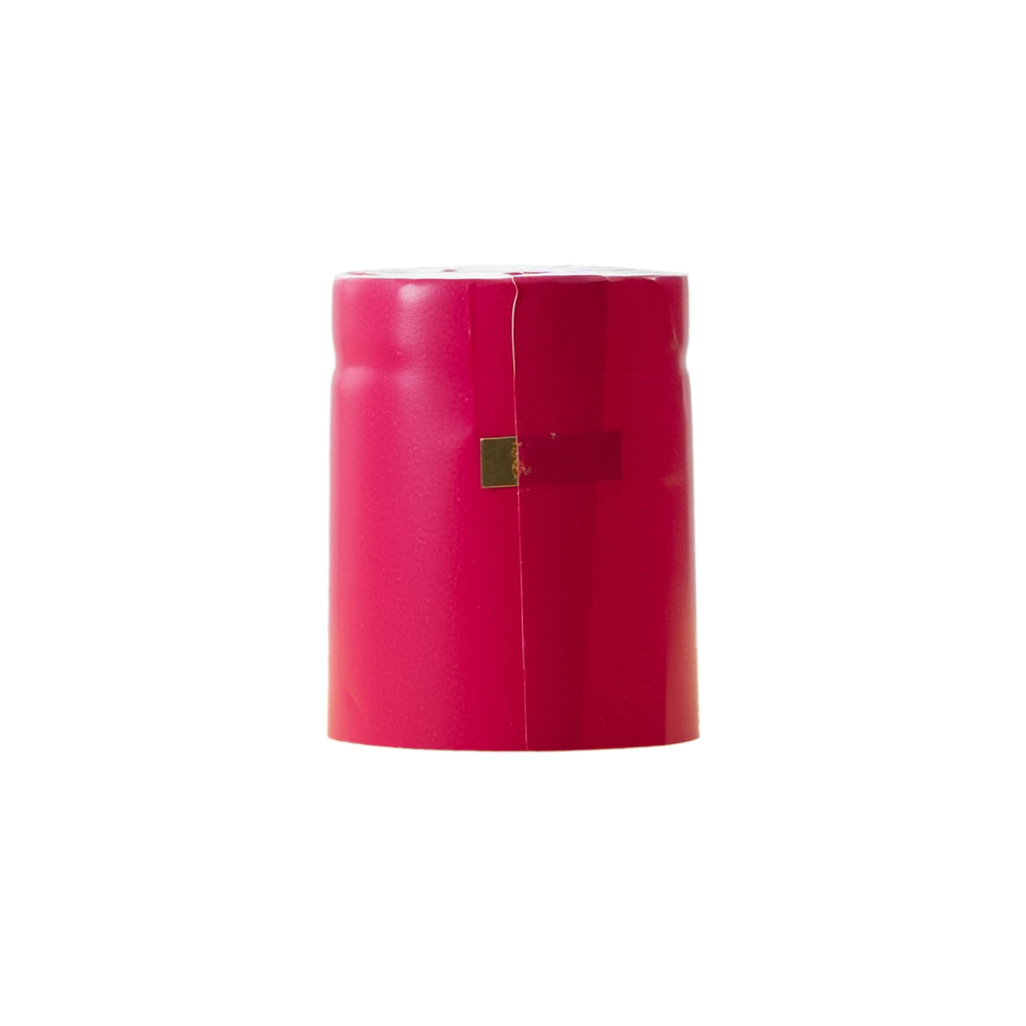 Shrink capsule 32x41, PVC plastic, pink Shrink capsule 32x41, PVC plastic, pink
