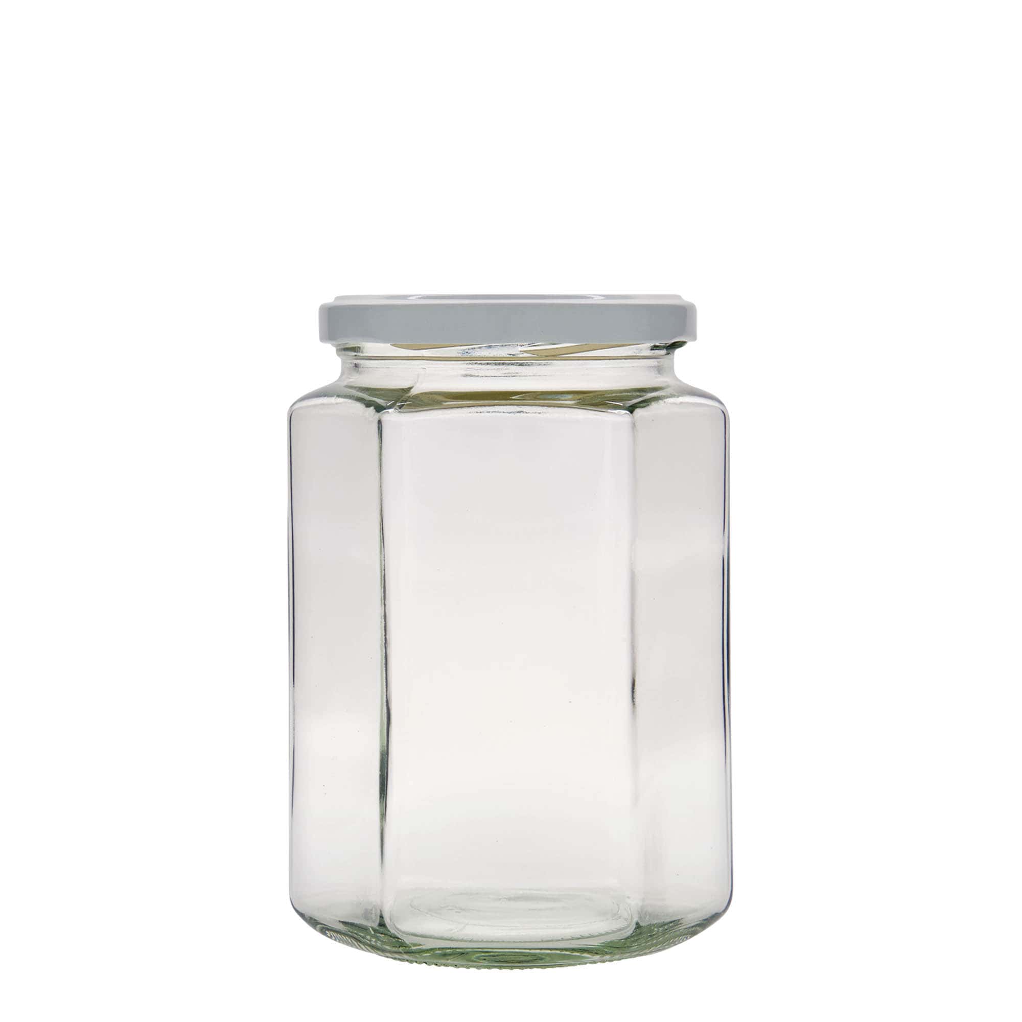 770 ml hexagonal jar, closure: twist off (TO 82)