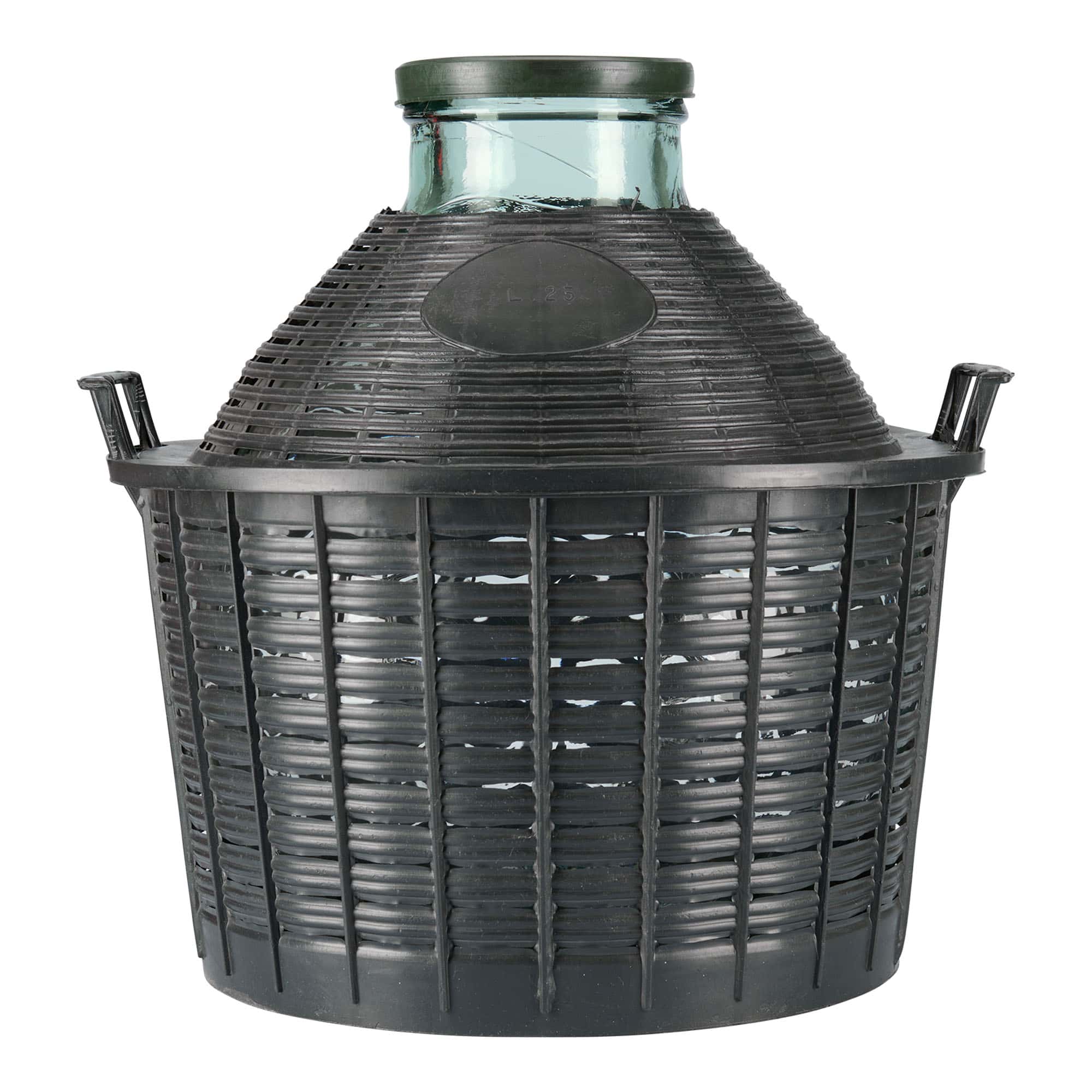 25 l balloon bottle wide neck, glass, opening: slip lid