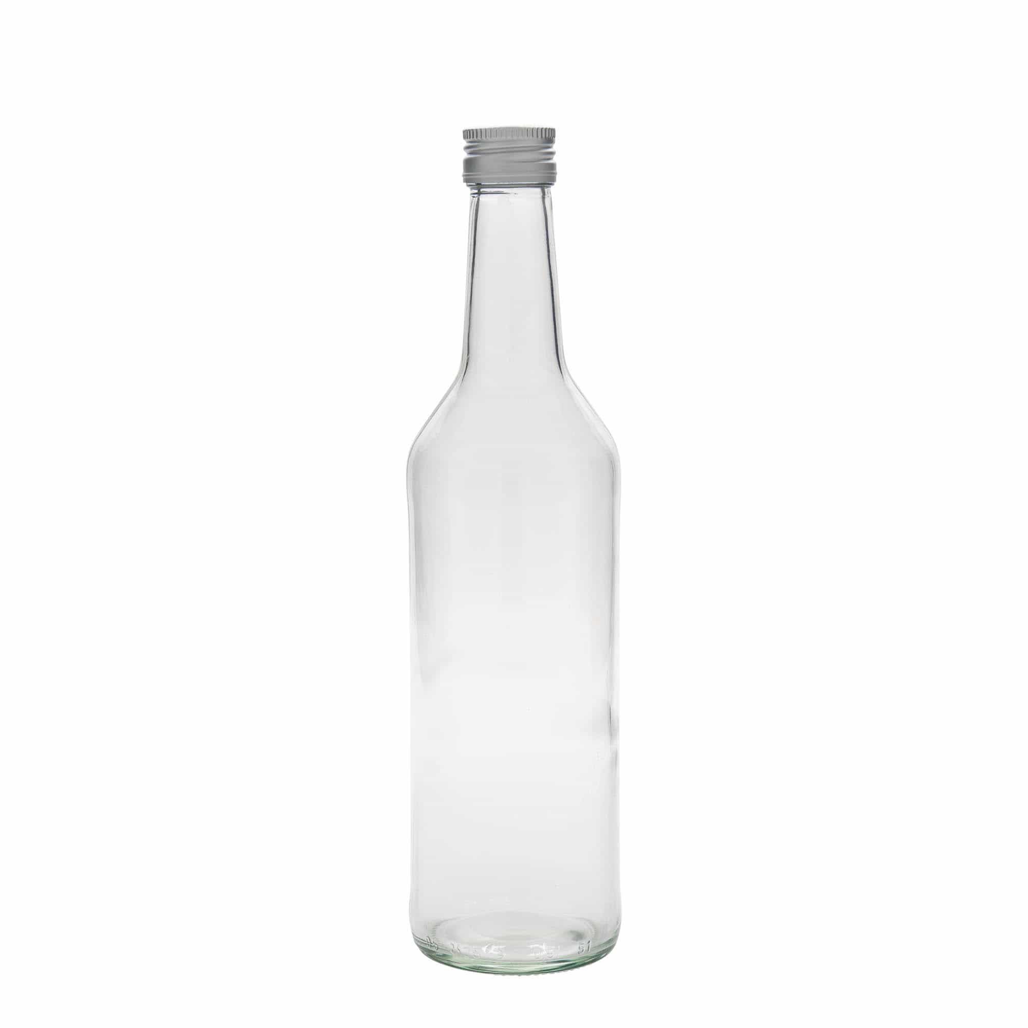 500 ml straight neck glass bottle, closure: PP 28