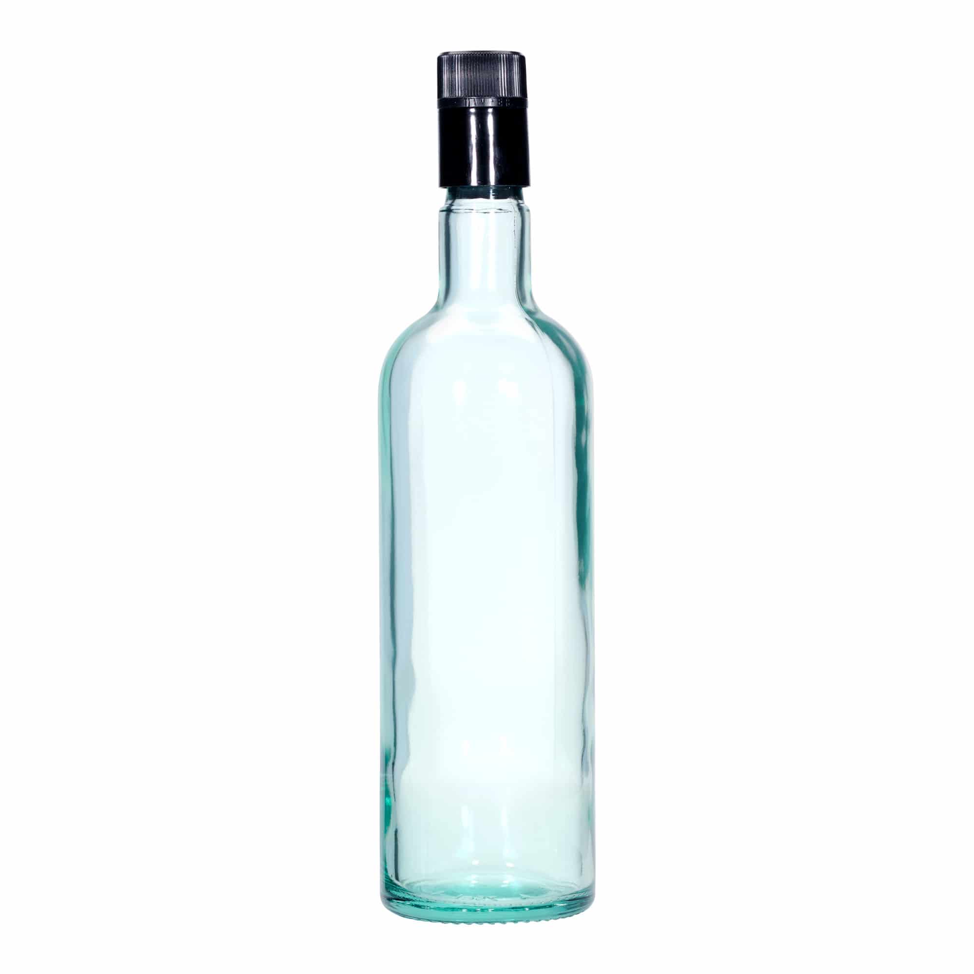 750 ml vinegar/oil bottle 'Willy New', glass, light green, opening: DOP