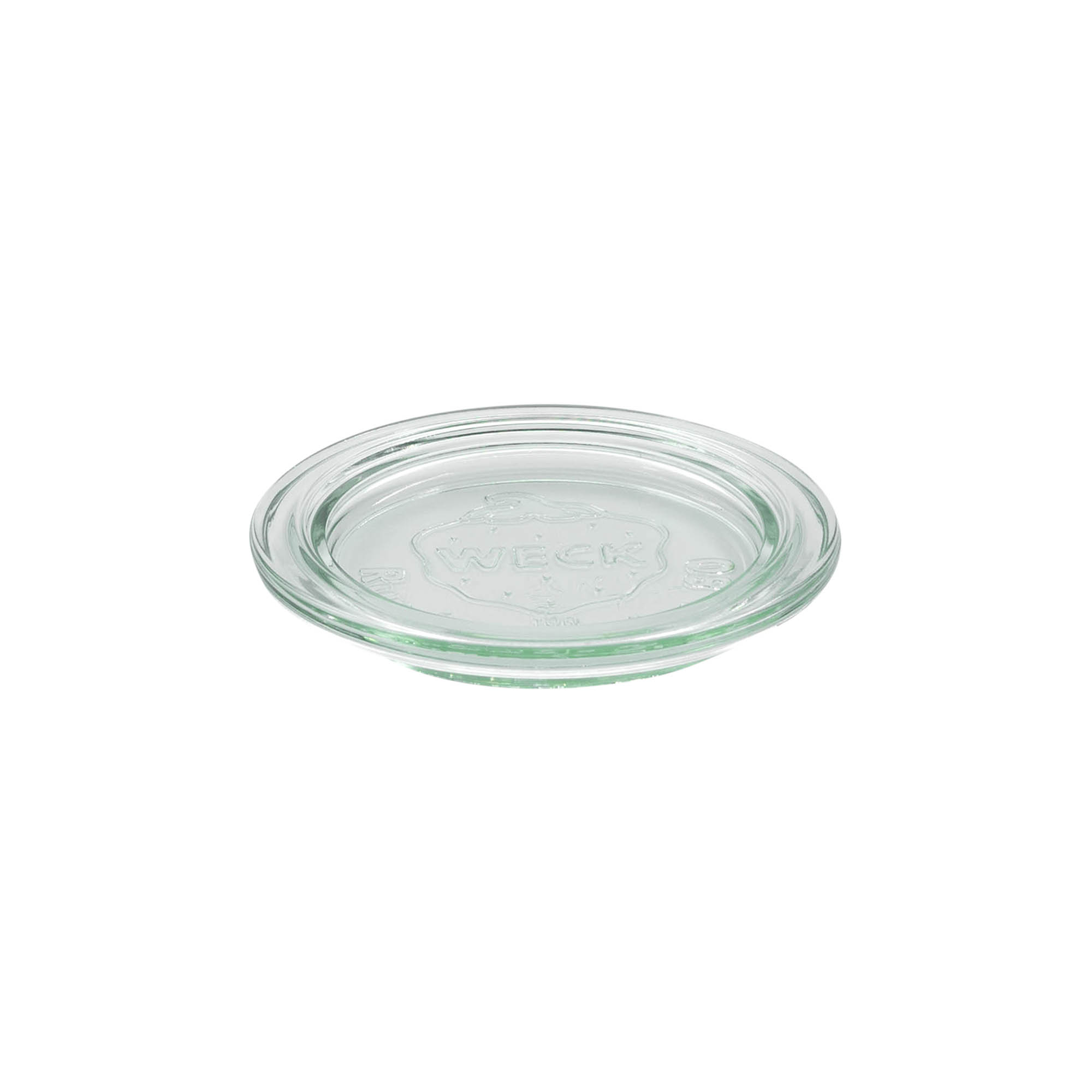 WECK glass lid with round rim, for opening: RR80