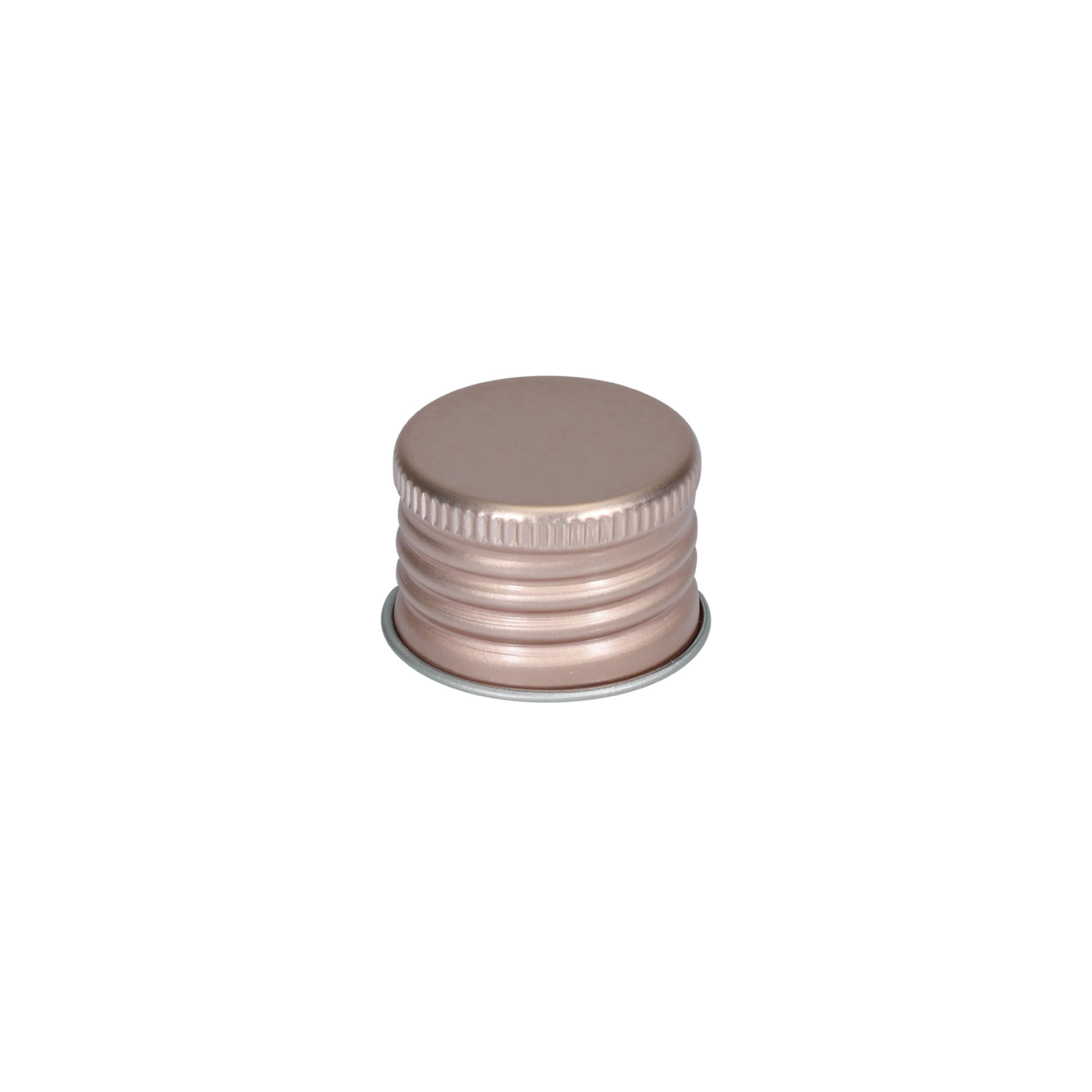 Screw cap, metal, pink, for opening: 24/410