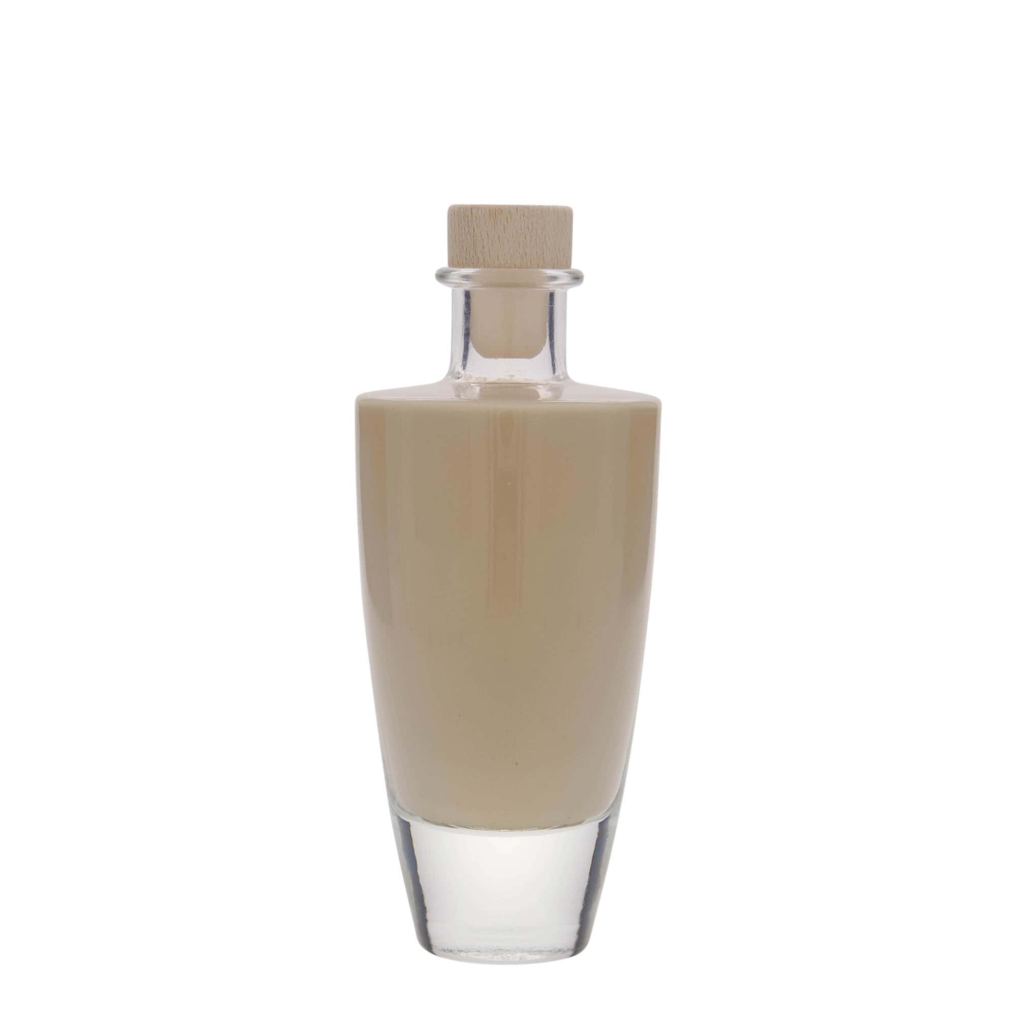 200 ml glass bottle ‘Vanessa’, oval, opening: cork