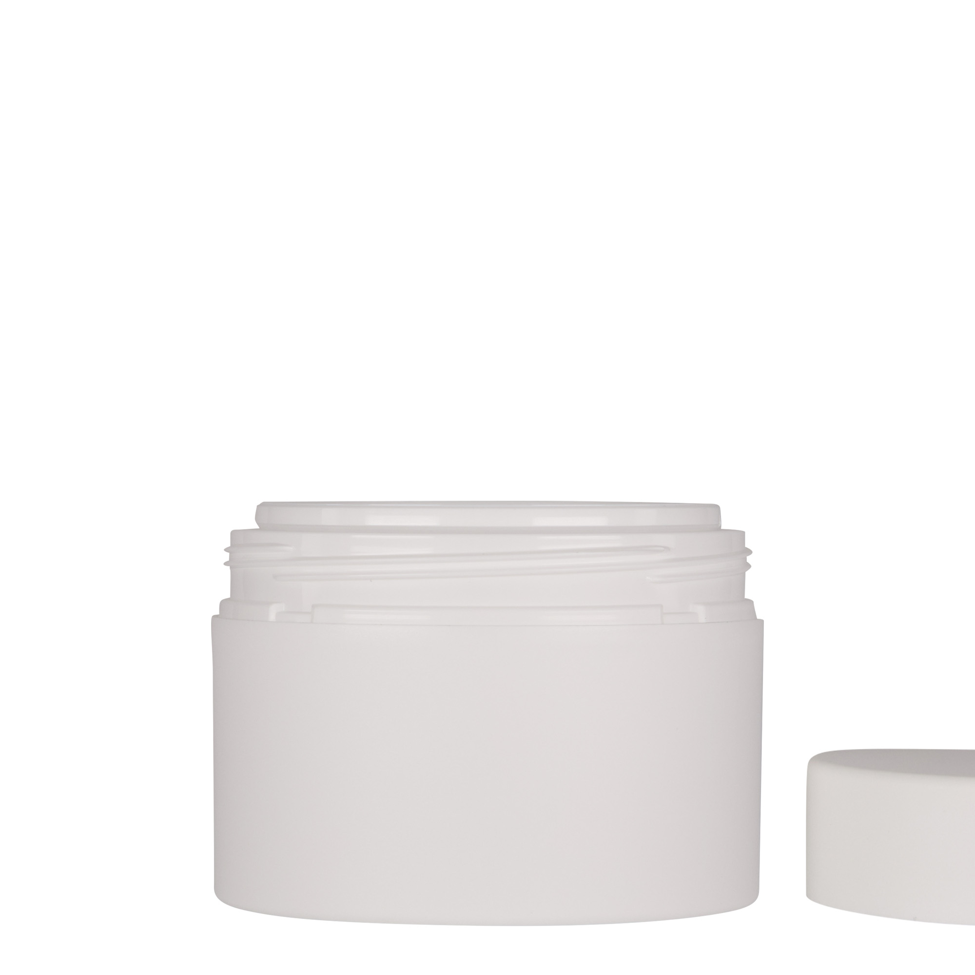 250 ml plastic jar 'Antonella', PP, white, opening: screw cap