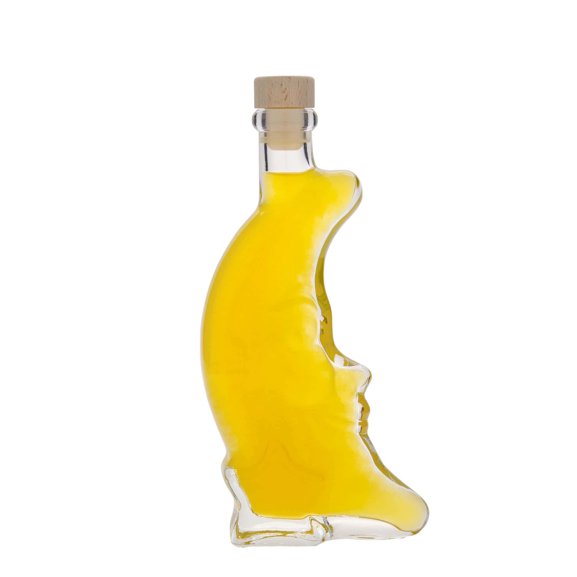 200 ml glass bottle ‘Moon’, opening: cork