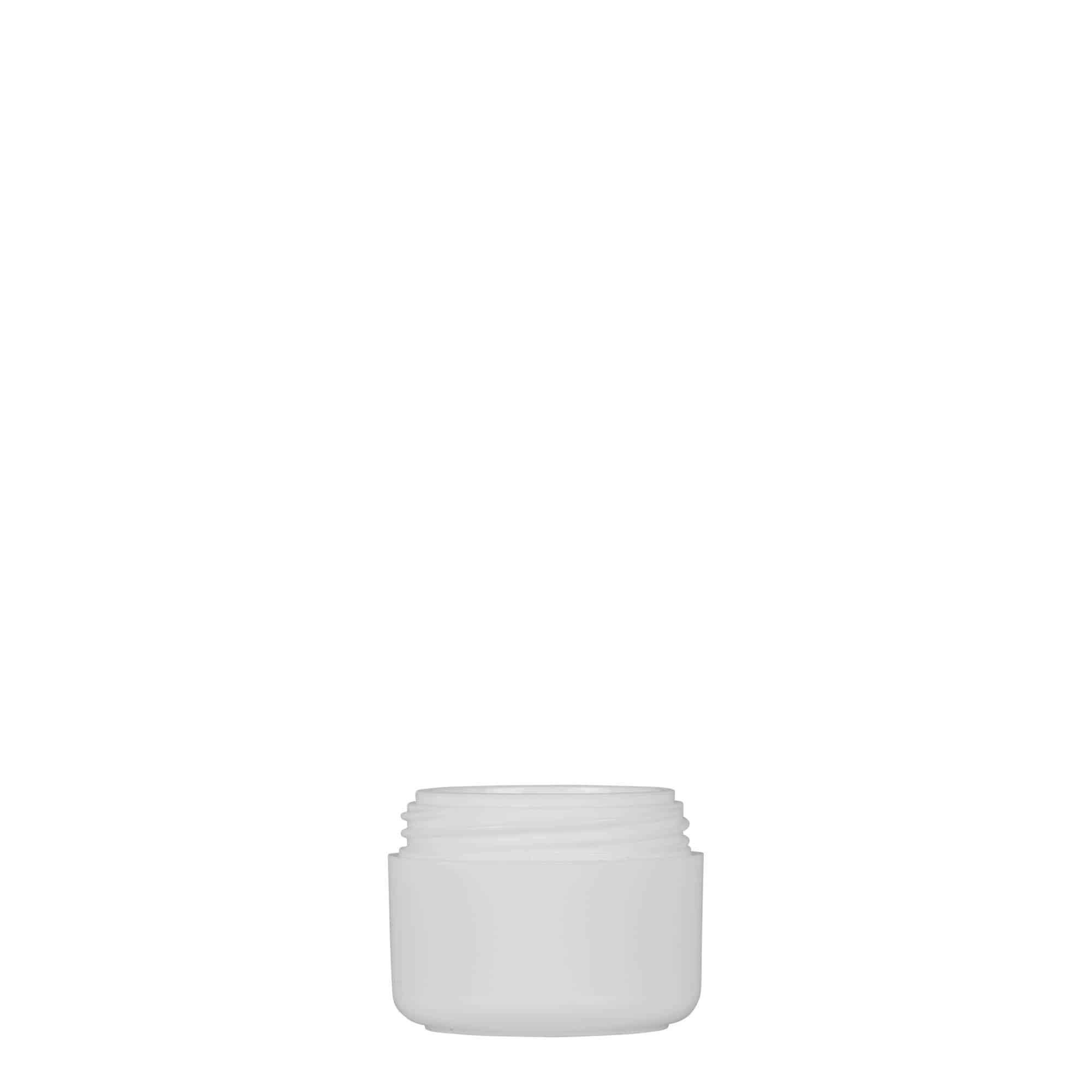 5 ml plastic container 'Bianca', PP, white, opening: screw cap
