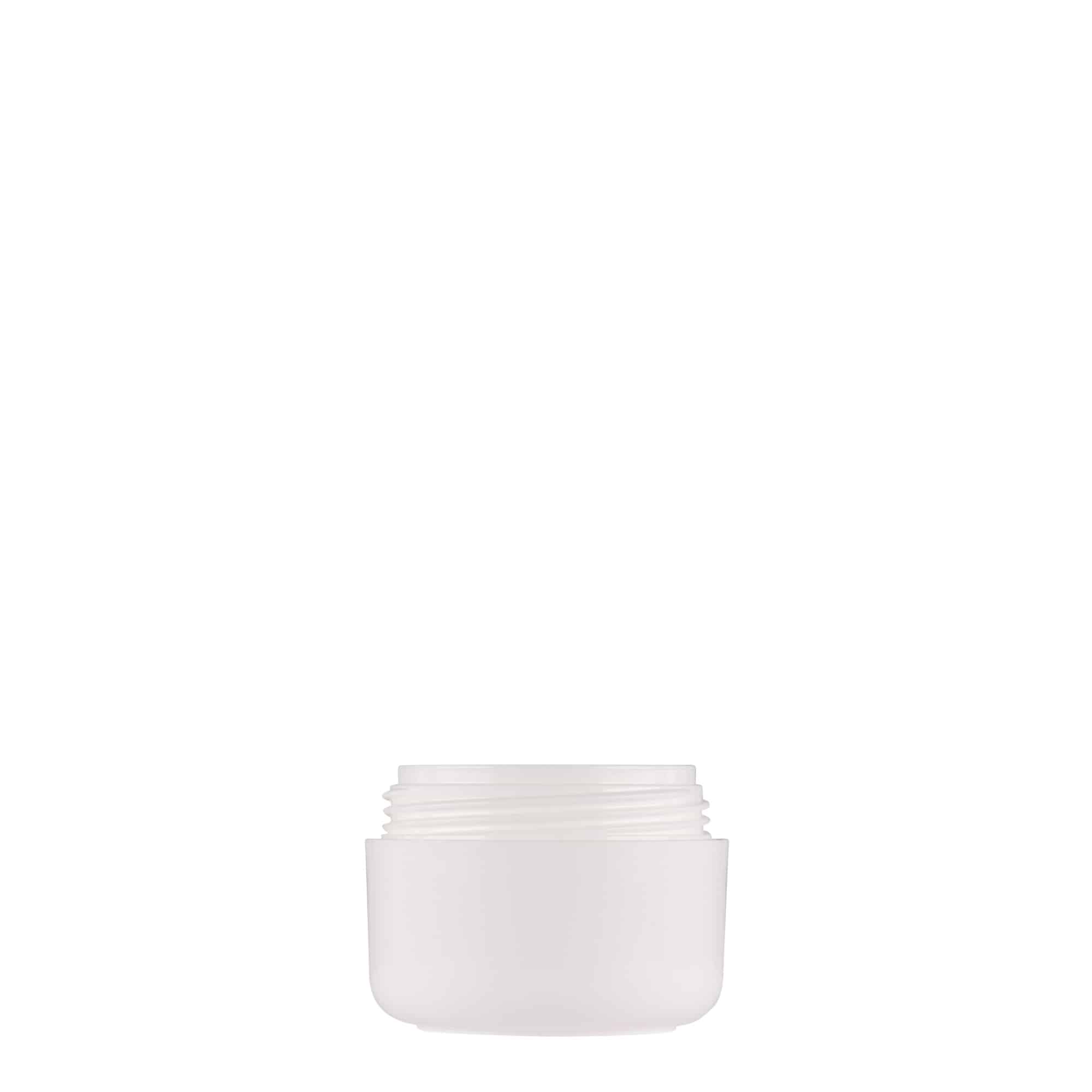 15 ml plastic jar 'Bianca', PP, white, closure: screw cap