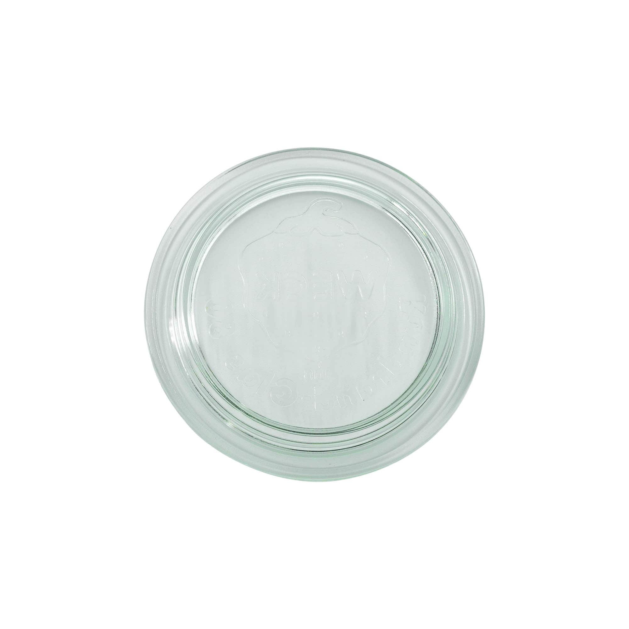 WECK glass lid with round rim, for opening: RR80