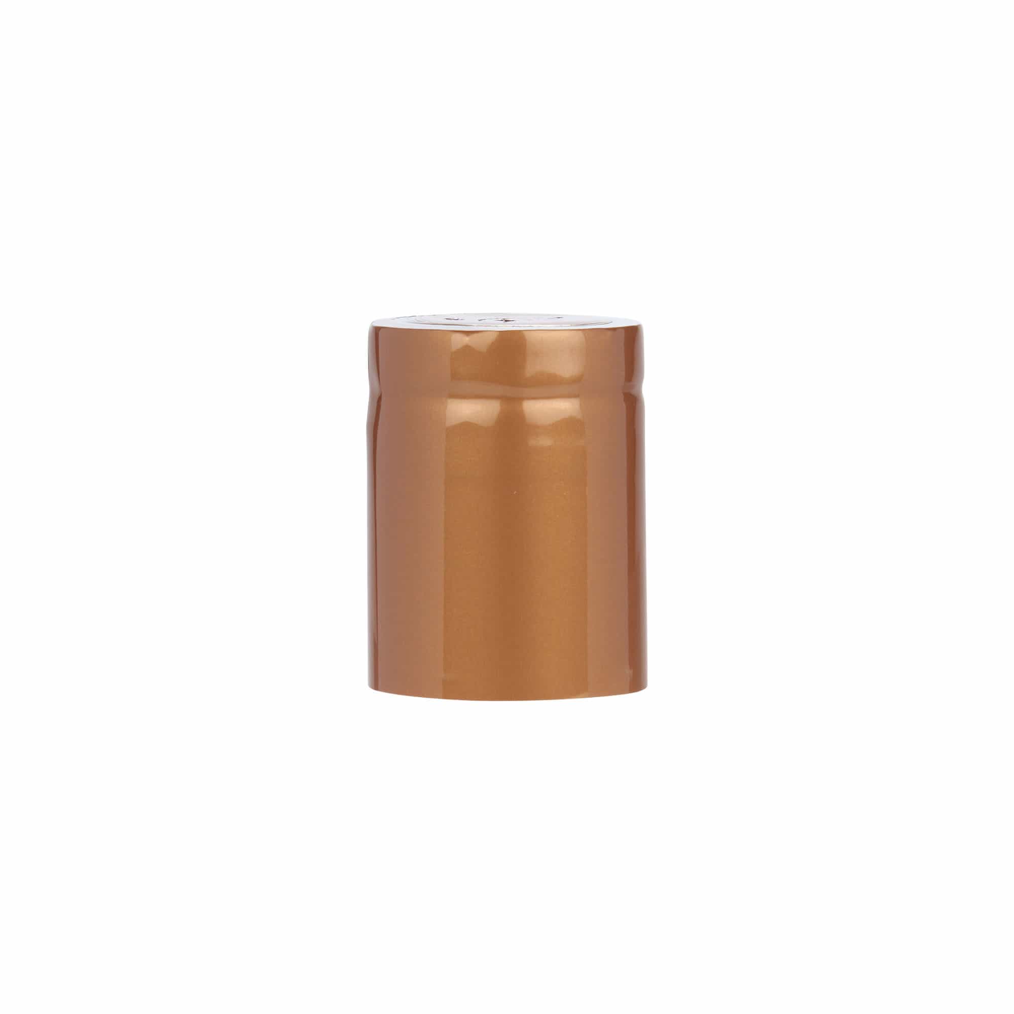 Shrink capsule 32x41, PVC plastic, bronze