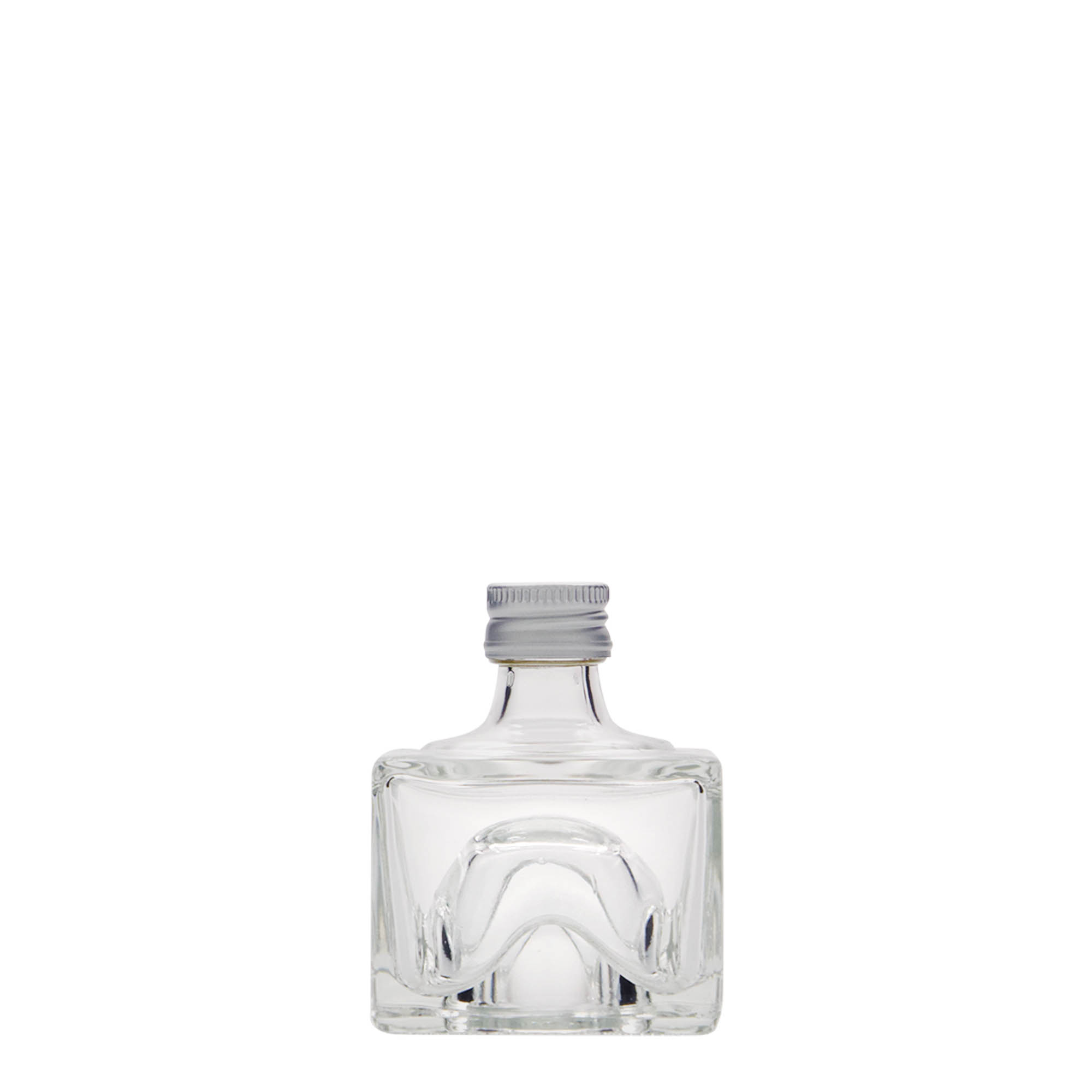 40 ml glass bottle 'Cocolores', square, opening: PP 18 40 ml glass bottle 'Cocolores', square, opening: PP 18