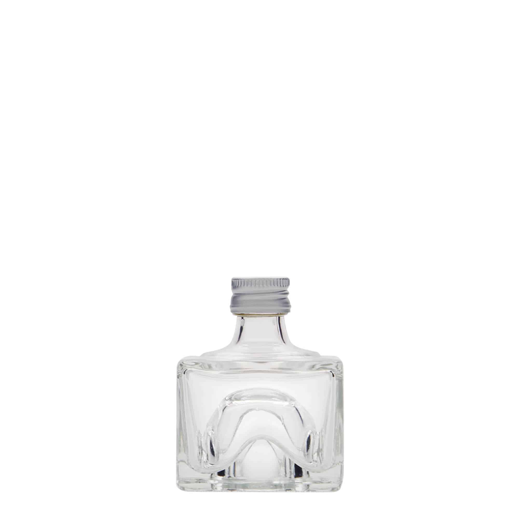 40 ml glass bottle 'Cocolores', square, opening: PP 18